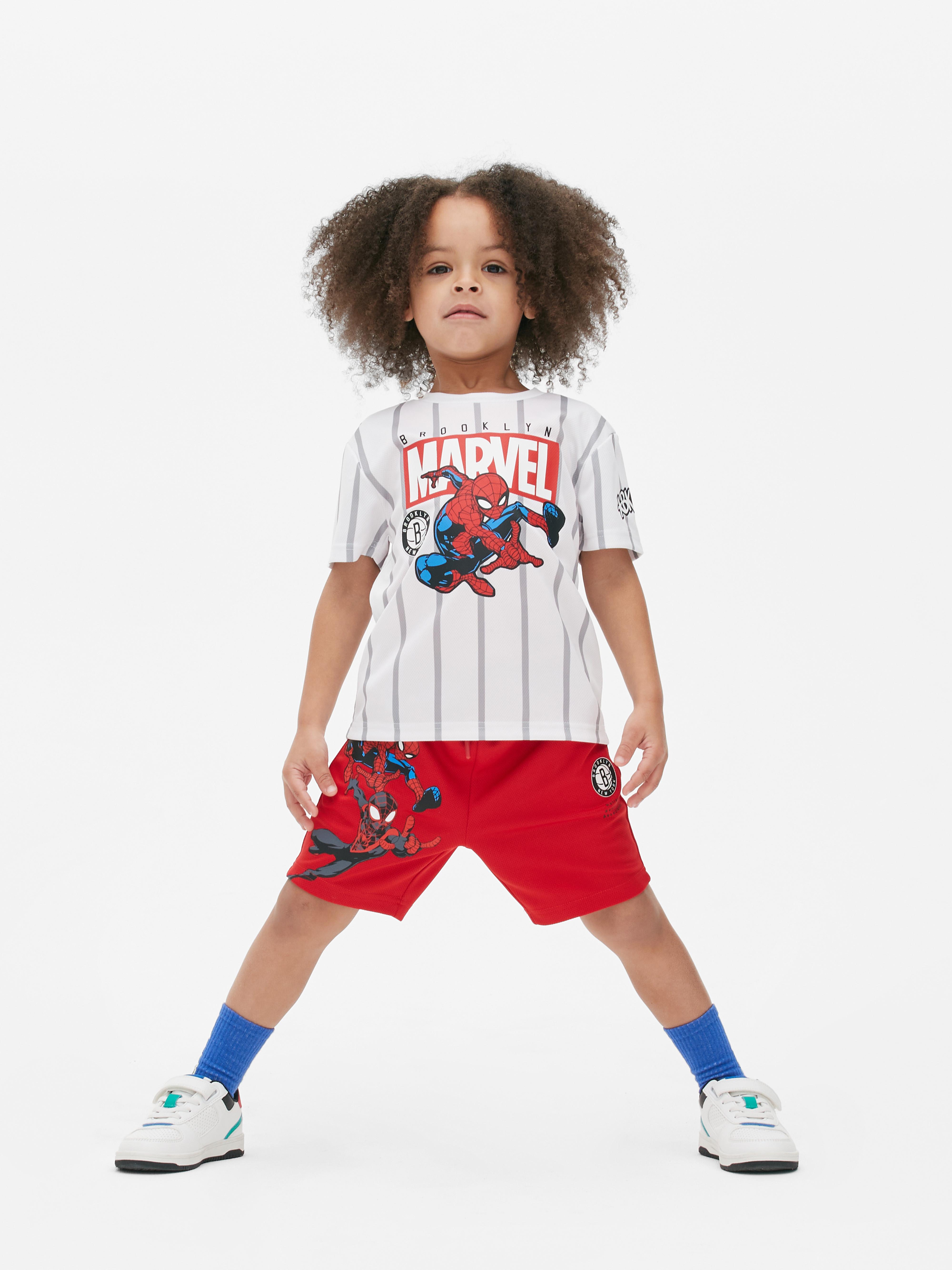NBA Brooklyn Nets and Marvel Spider-Man T-Shirt Set