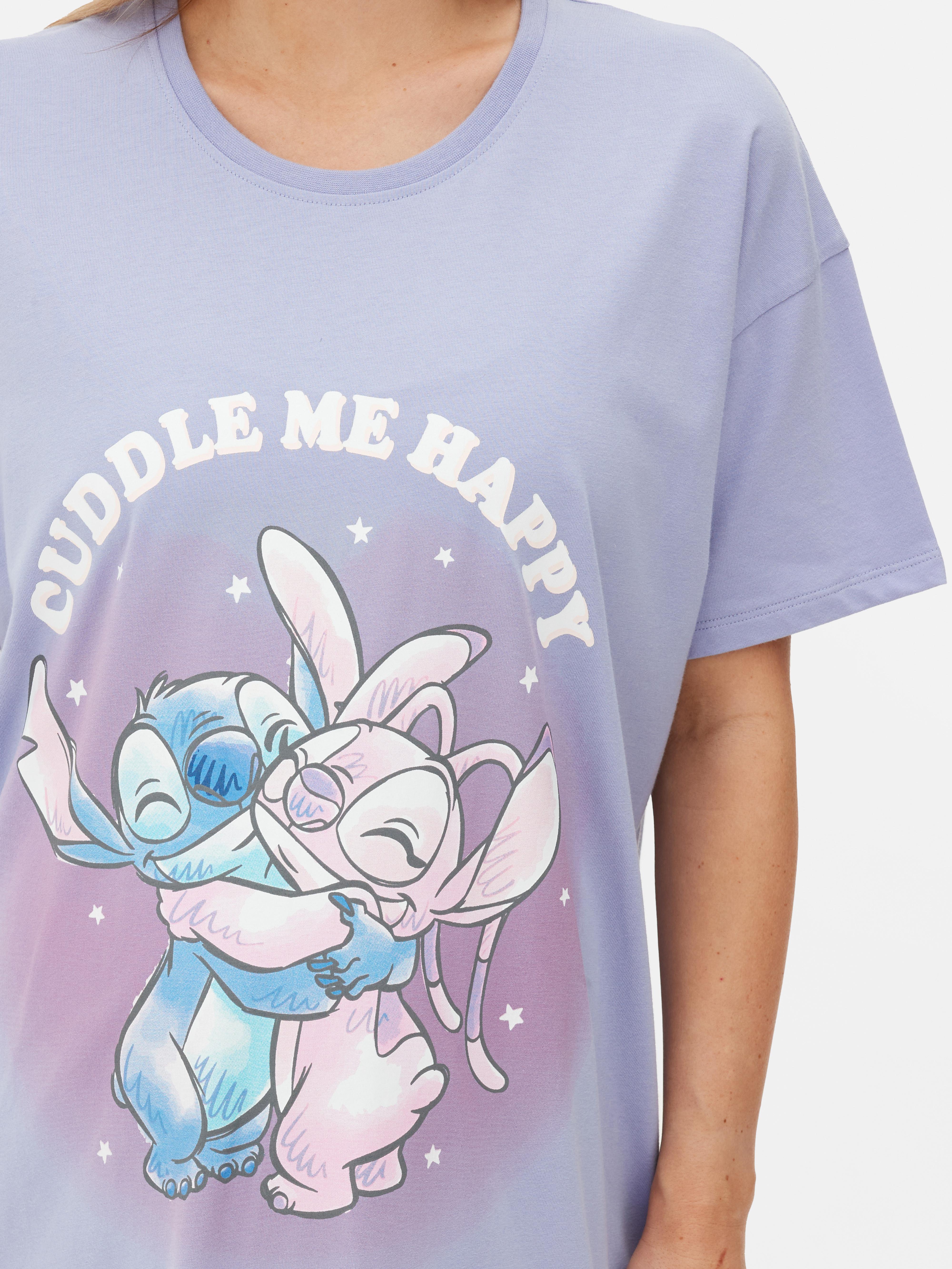 Womens Purple Disney s Stitch Angel Maternity Sleep T shirt Primark