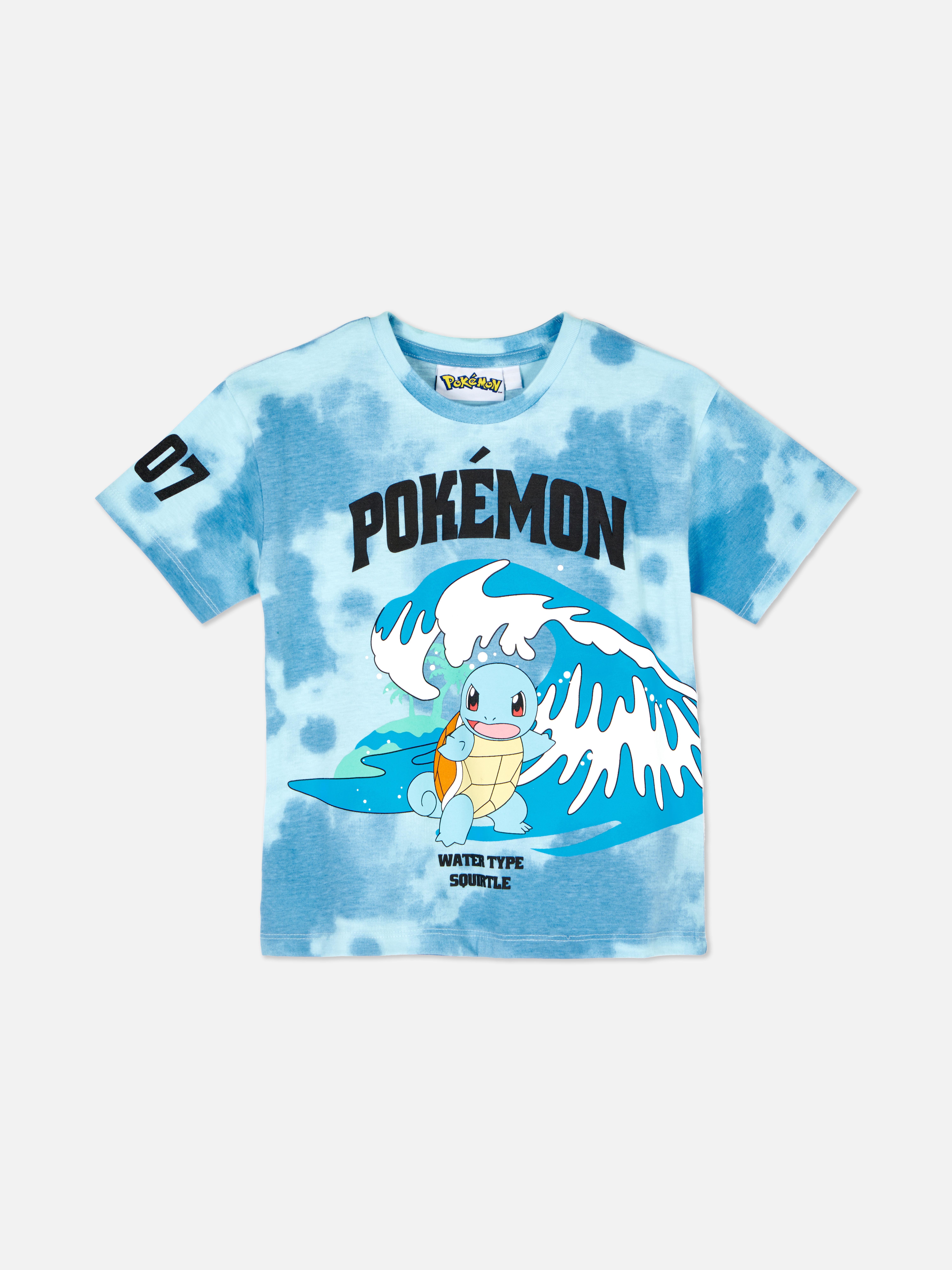 Koszula ze wzorem tie-dye i motywem Pokémonów