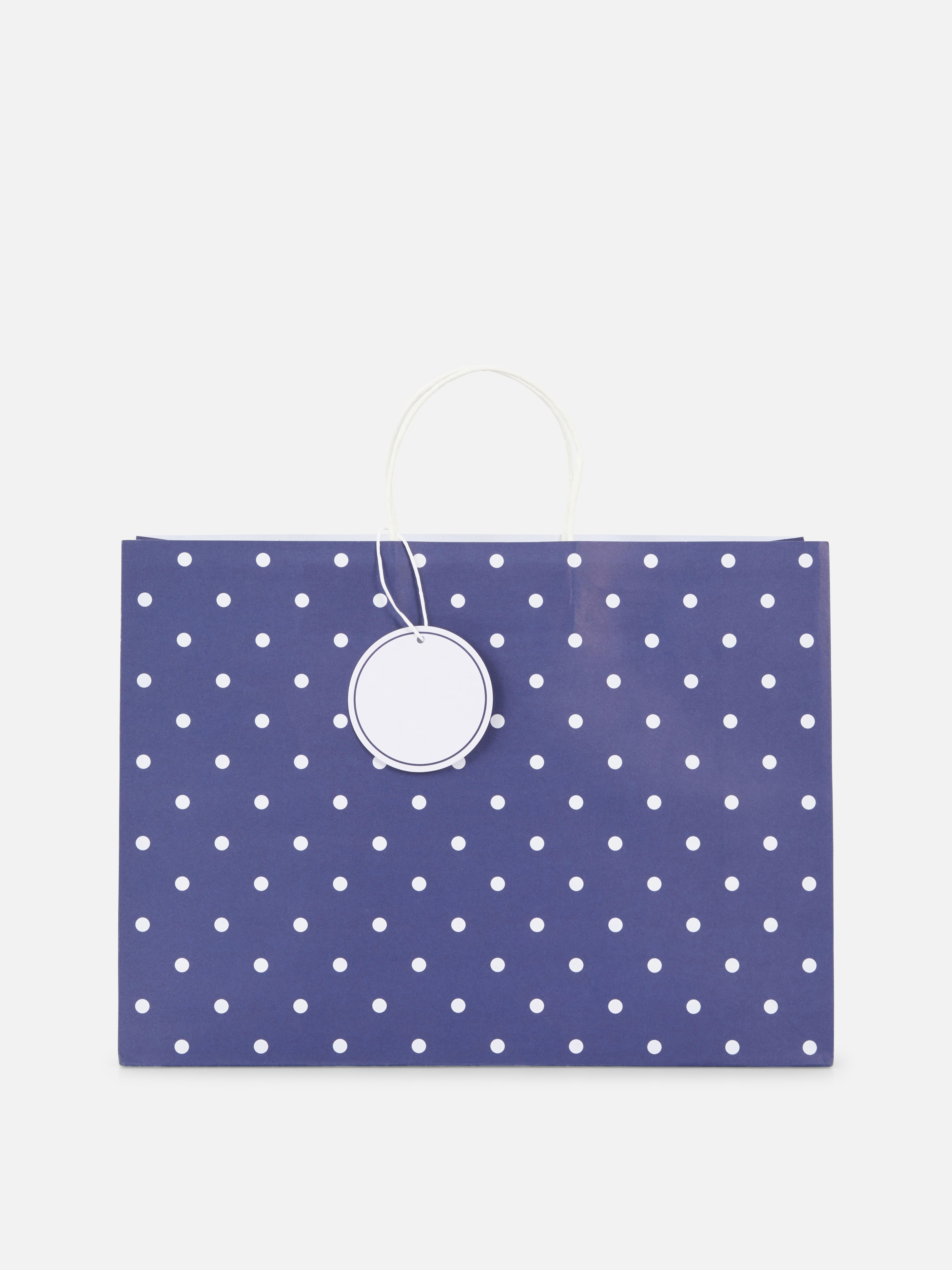 Polka Dot Shopper Gift Bag