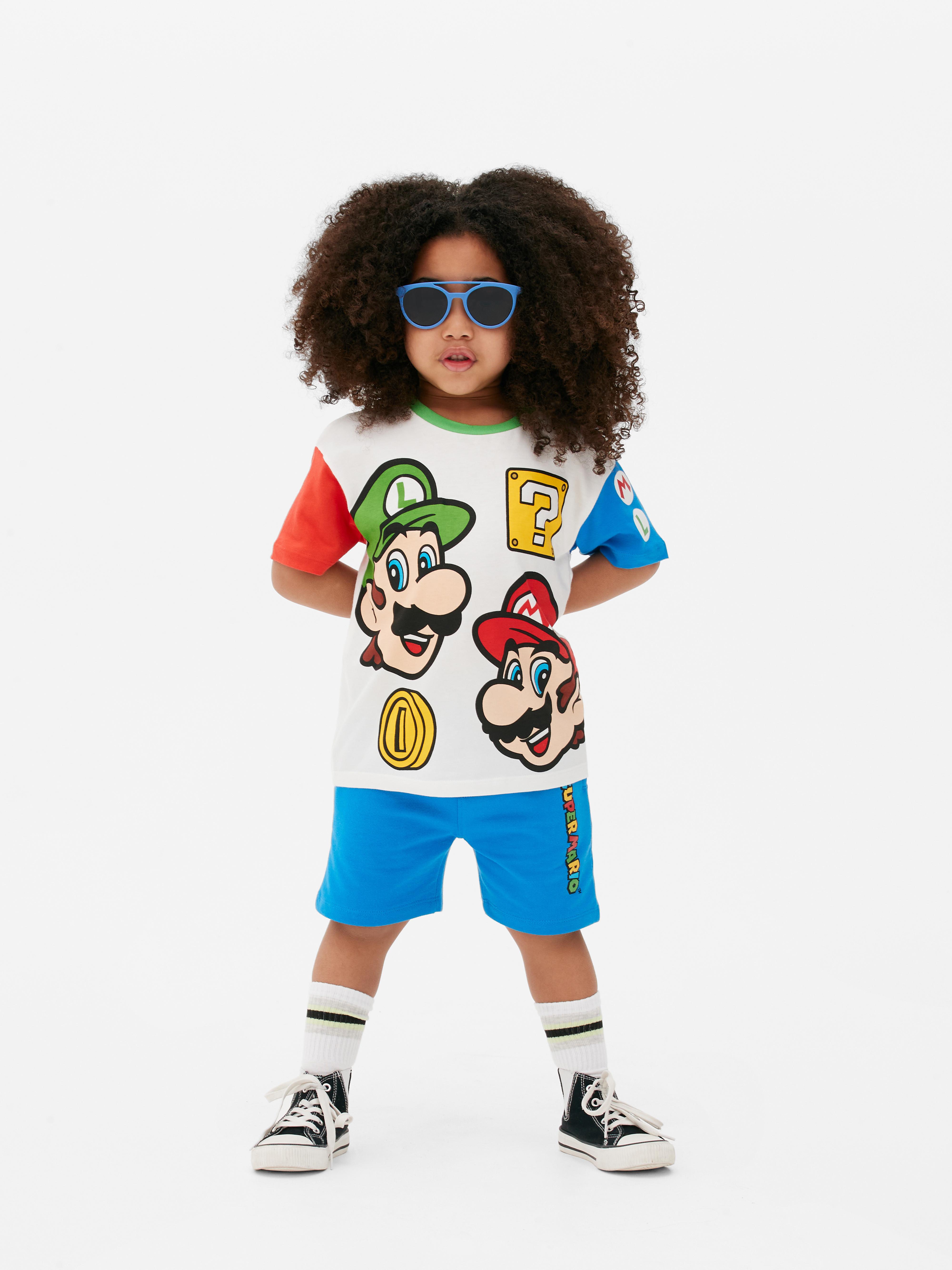 Super Mario Bros. Conjunto coordenado camisola/calções