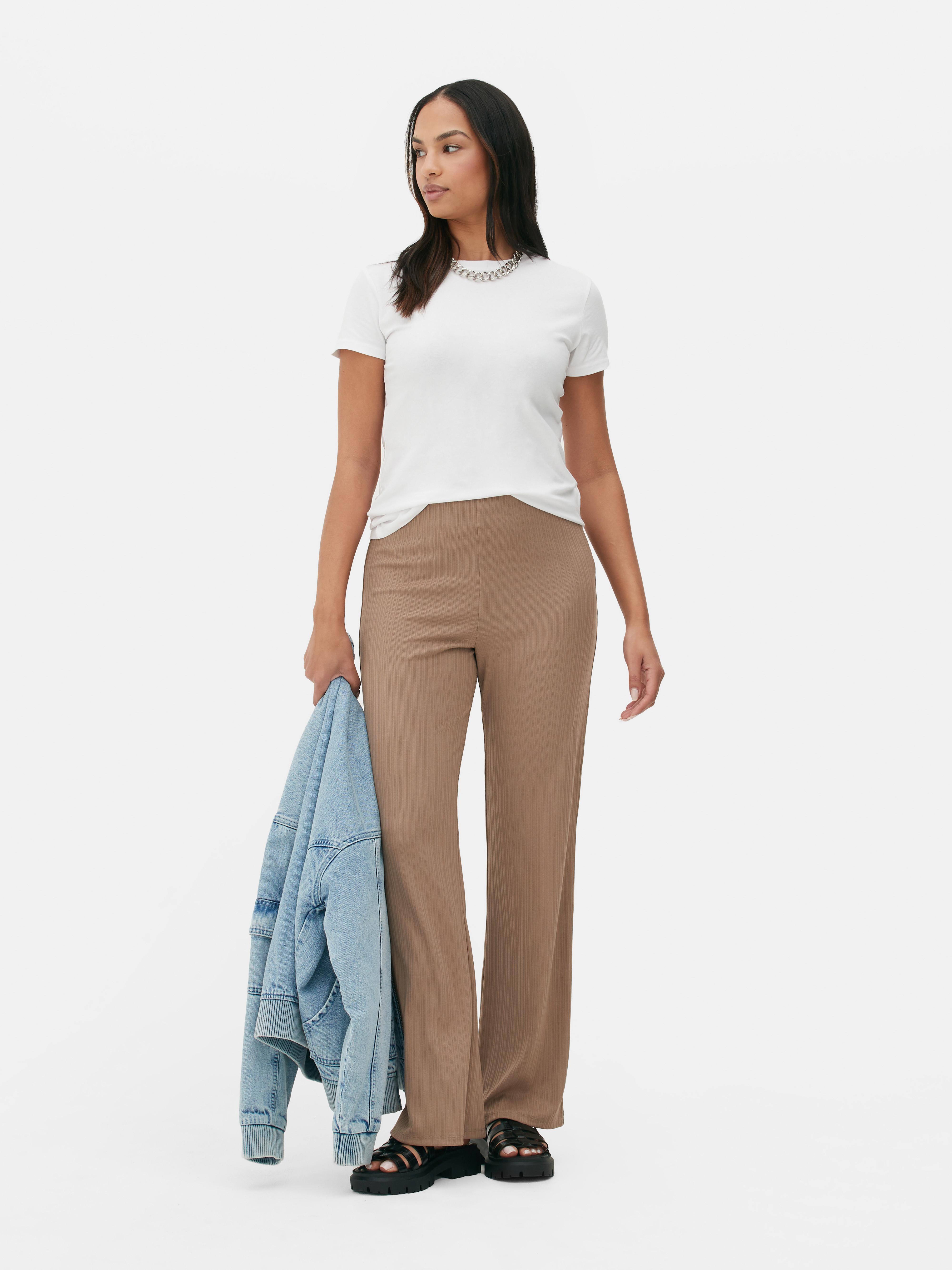 Womens White 2pk Stretch Crew Neck TShirts Primark