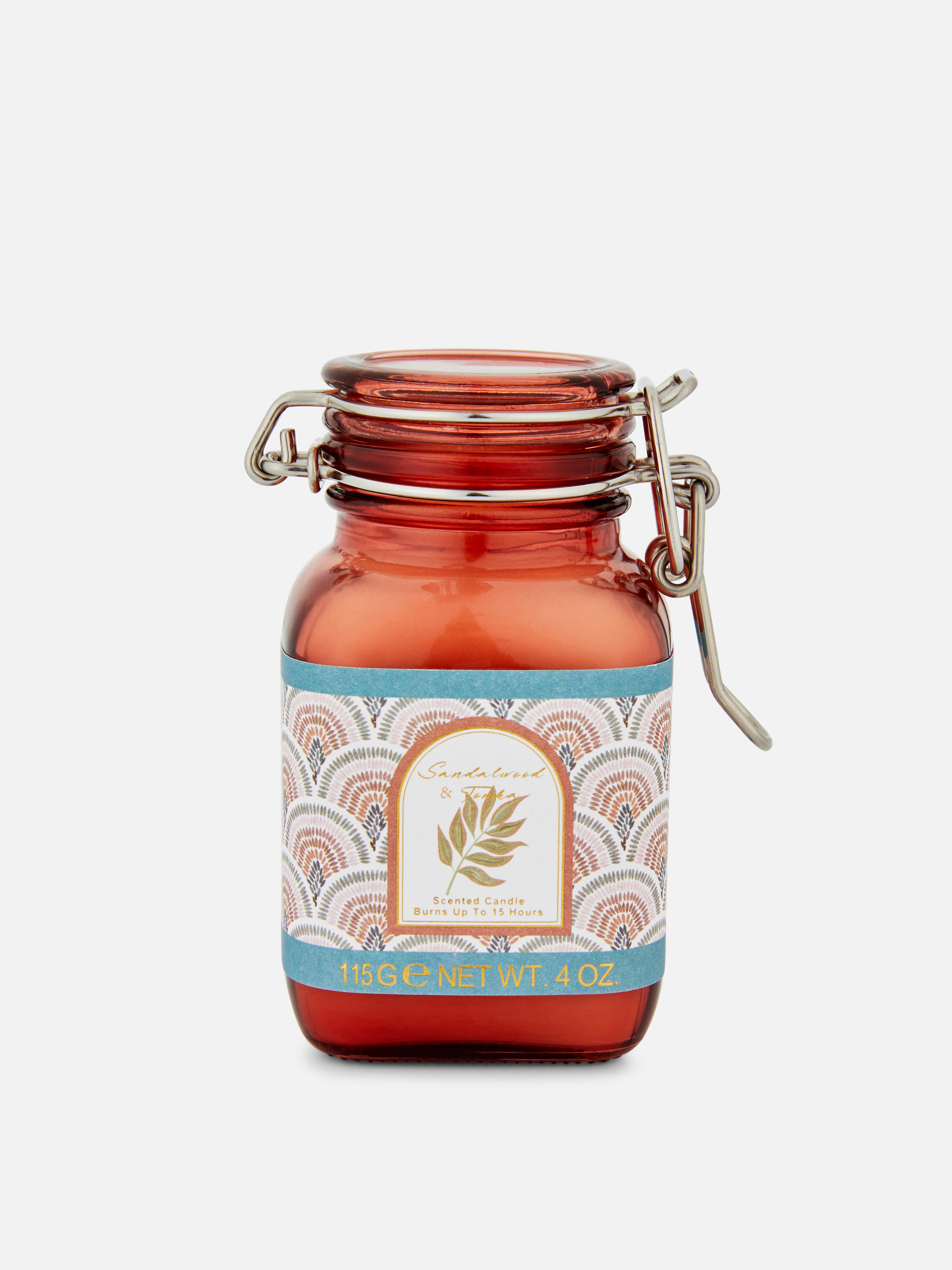 Candle In Clip Jar