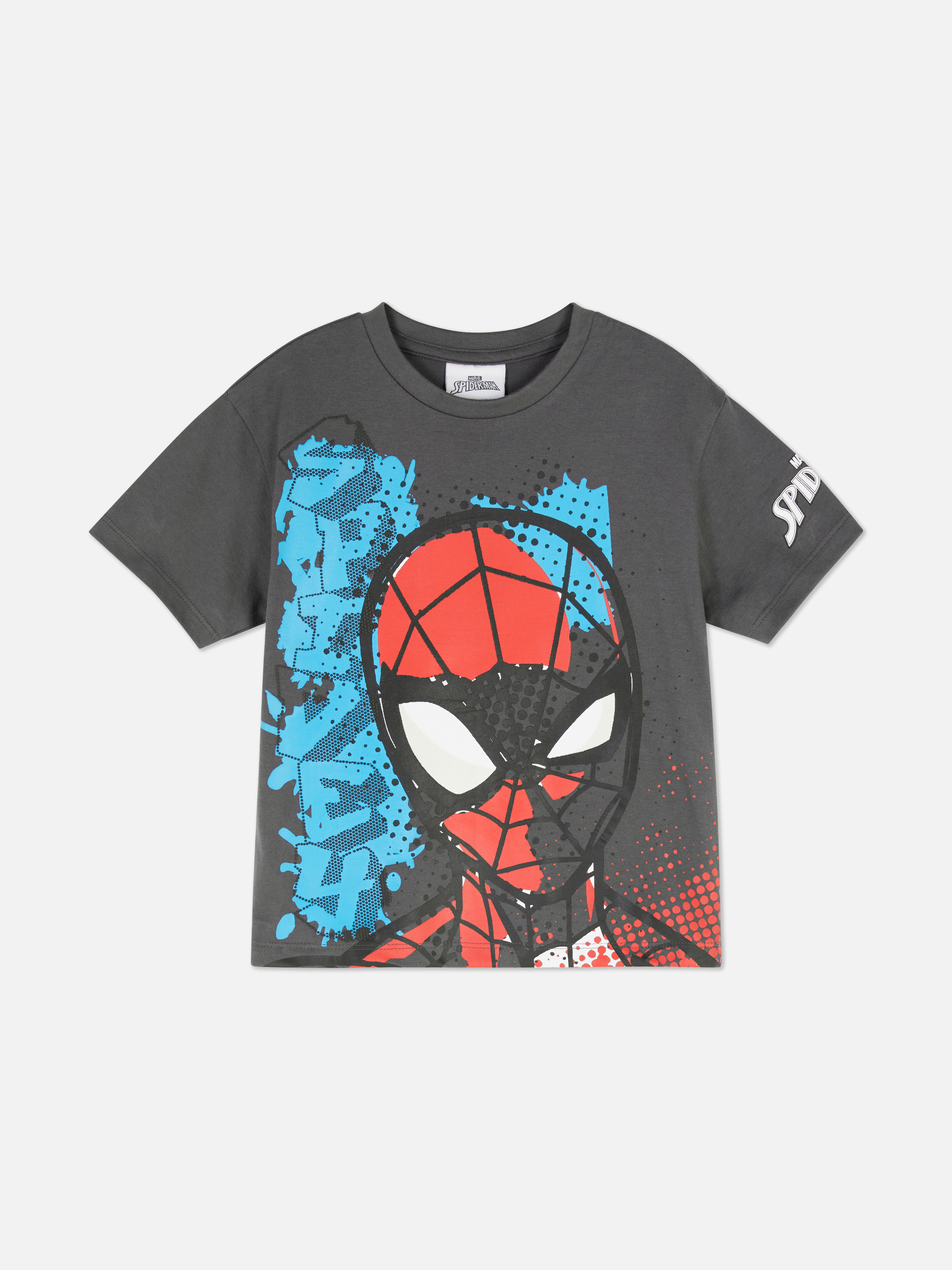Primark x Marvel Spiderman + Hulk blue sequin Tshirt, Babies