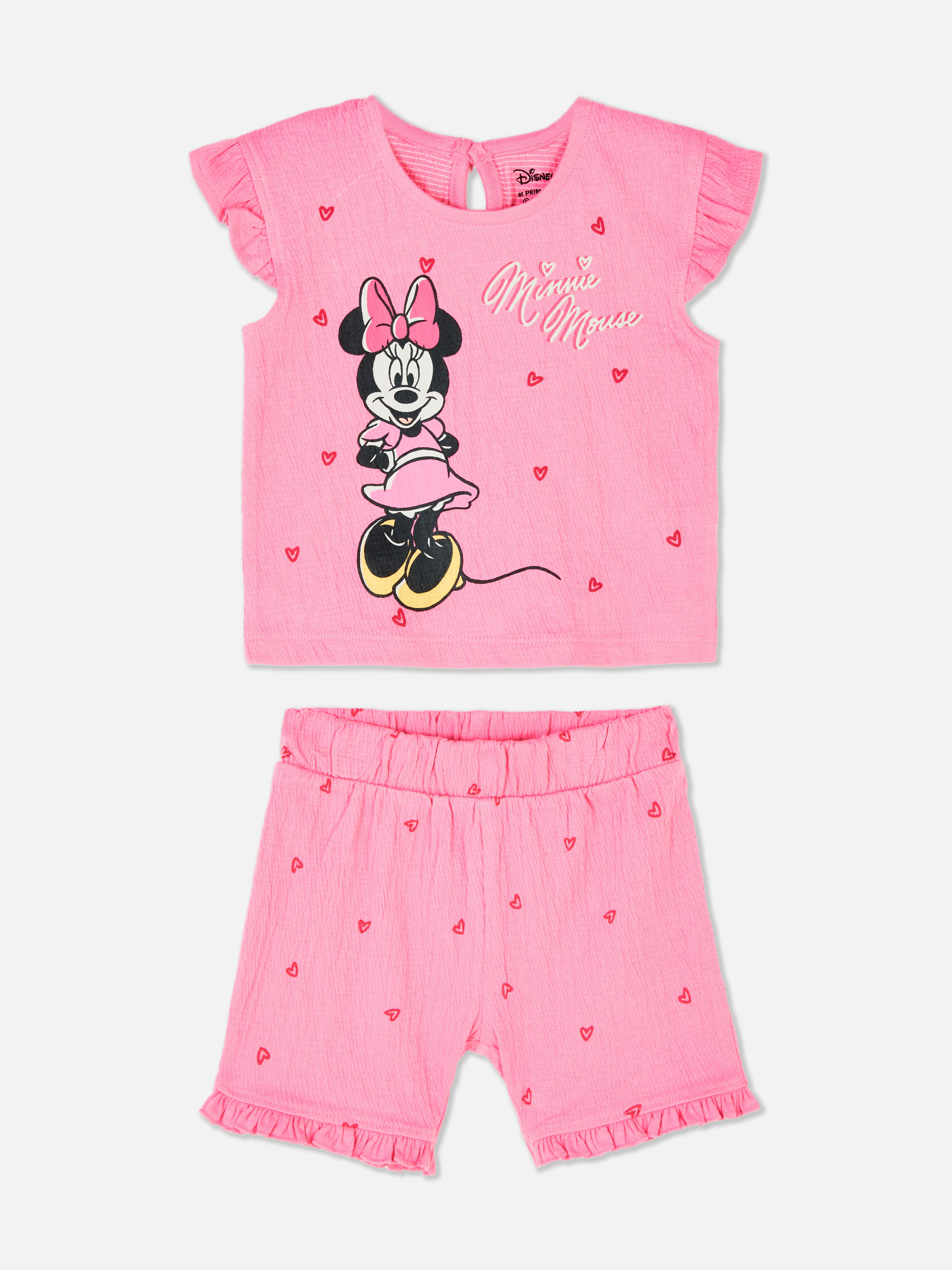 Disney's Minnie Mouse Short Sleeve Crinkle Clothing Set