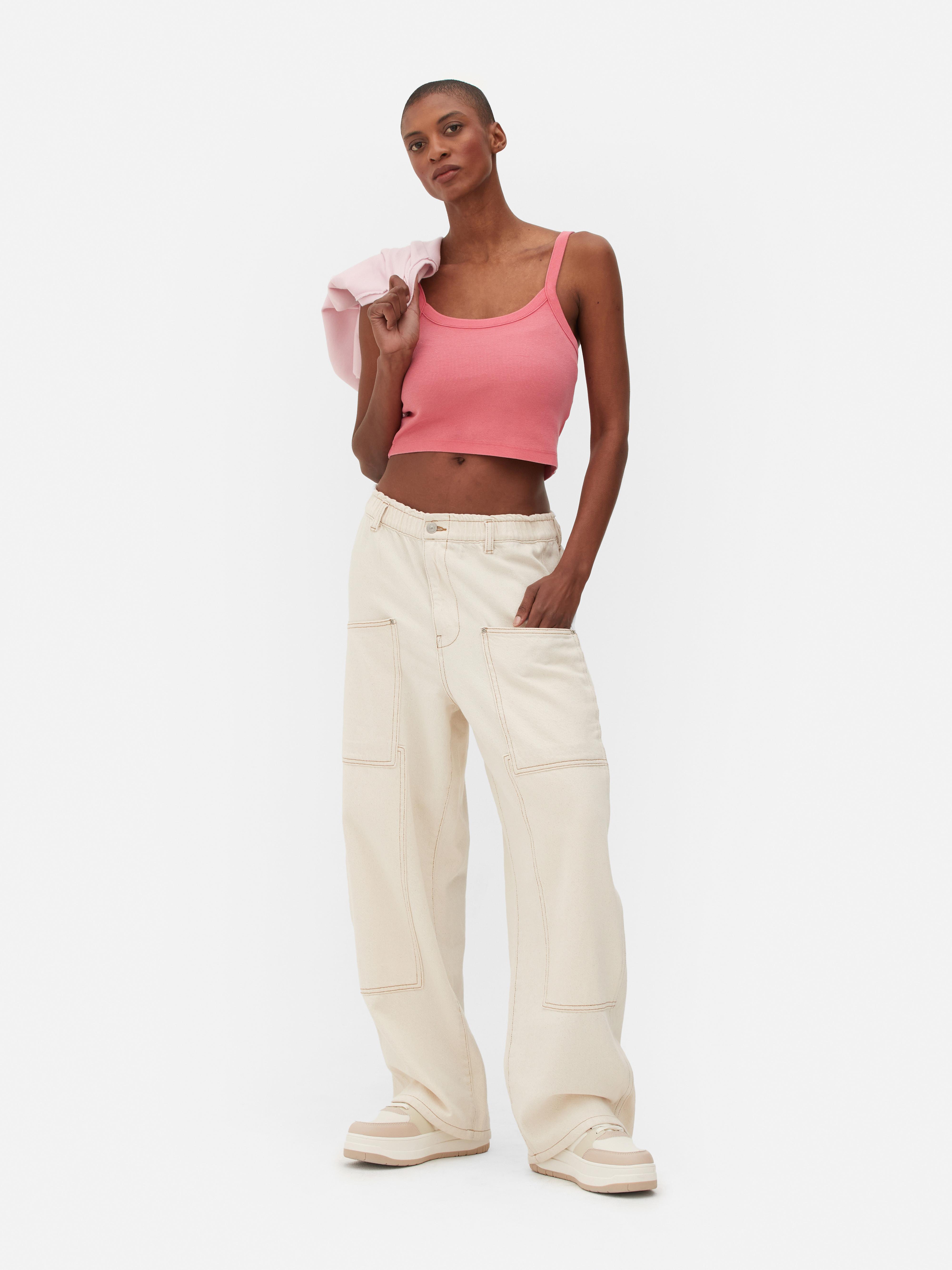 Women's Pink Cropped Cami Top | Primark