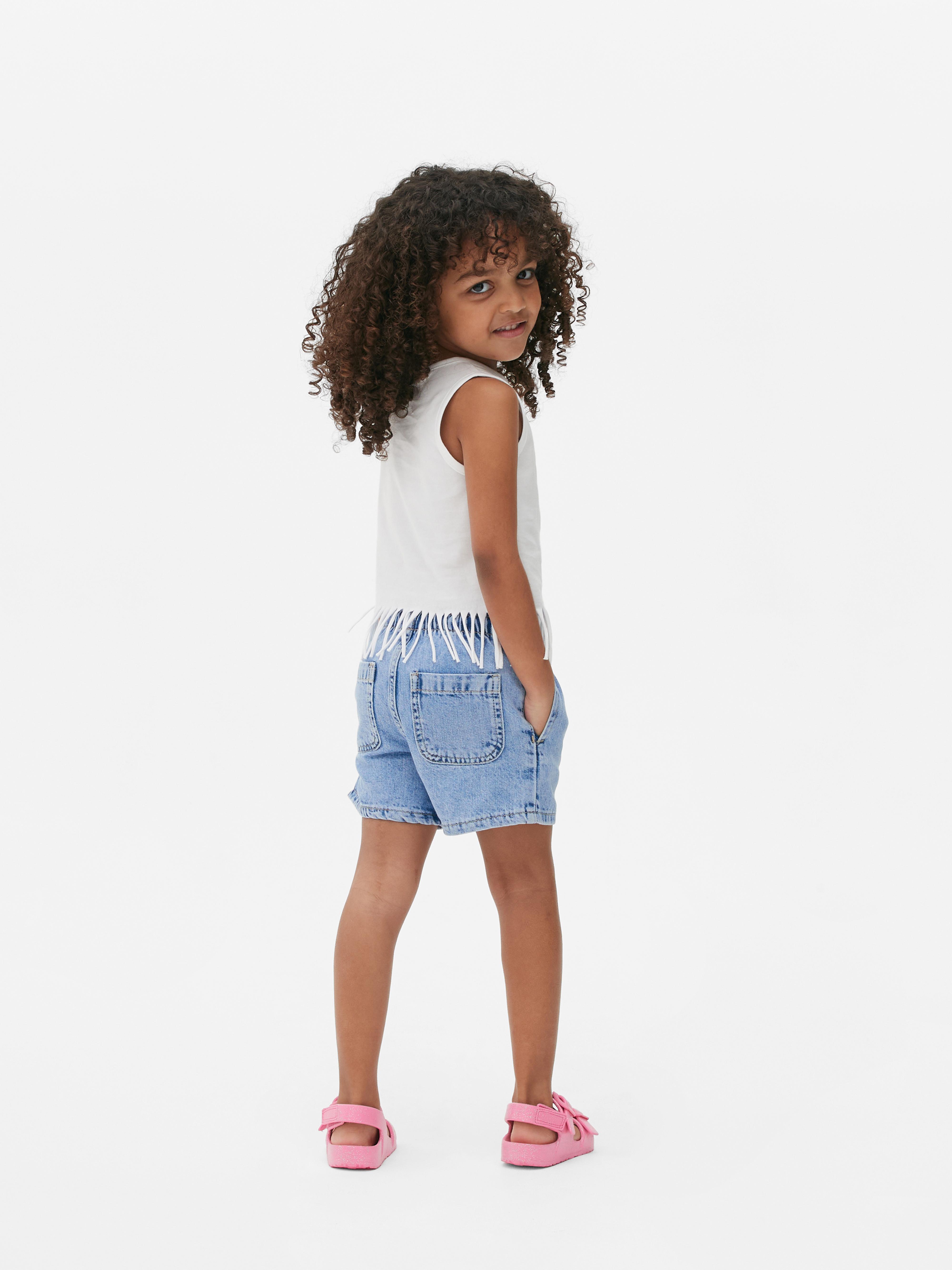 Girls White Disney’s Lilo and Stitch Fringed T-Shirt | Primark