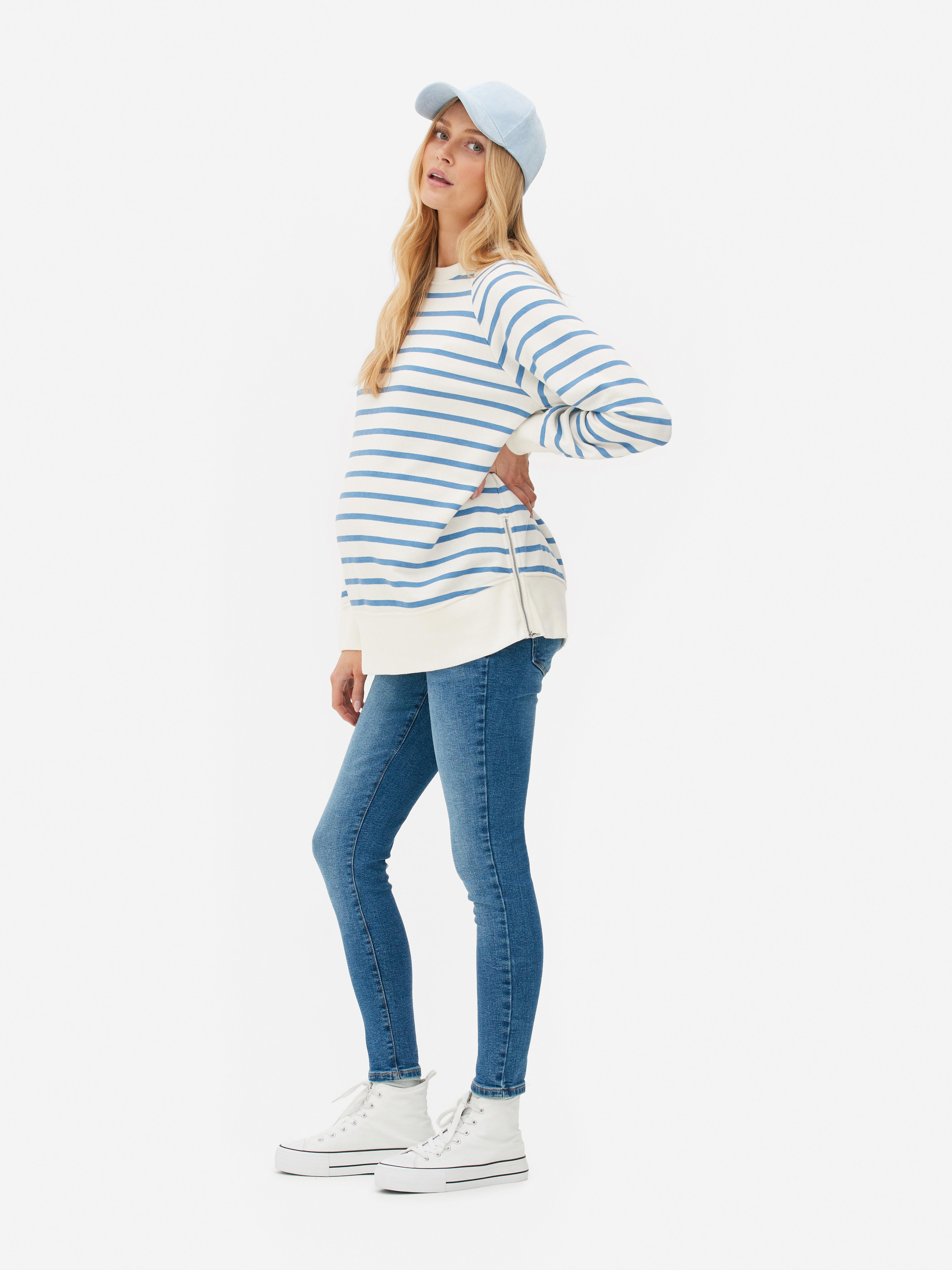 Maternity Striped Sweater