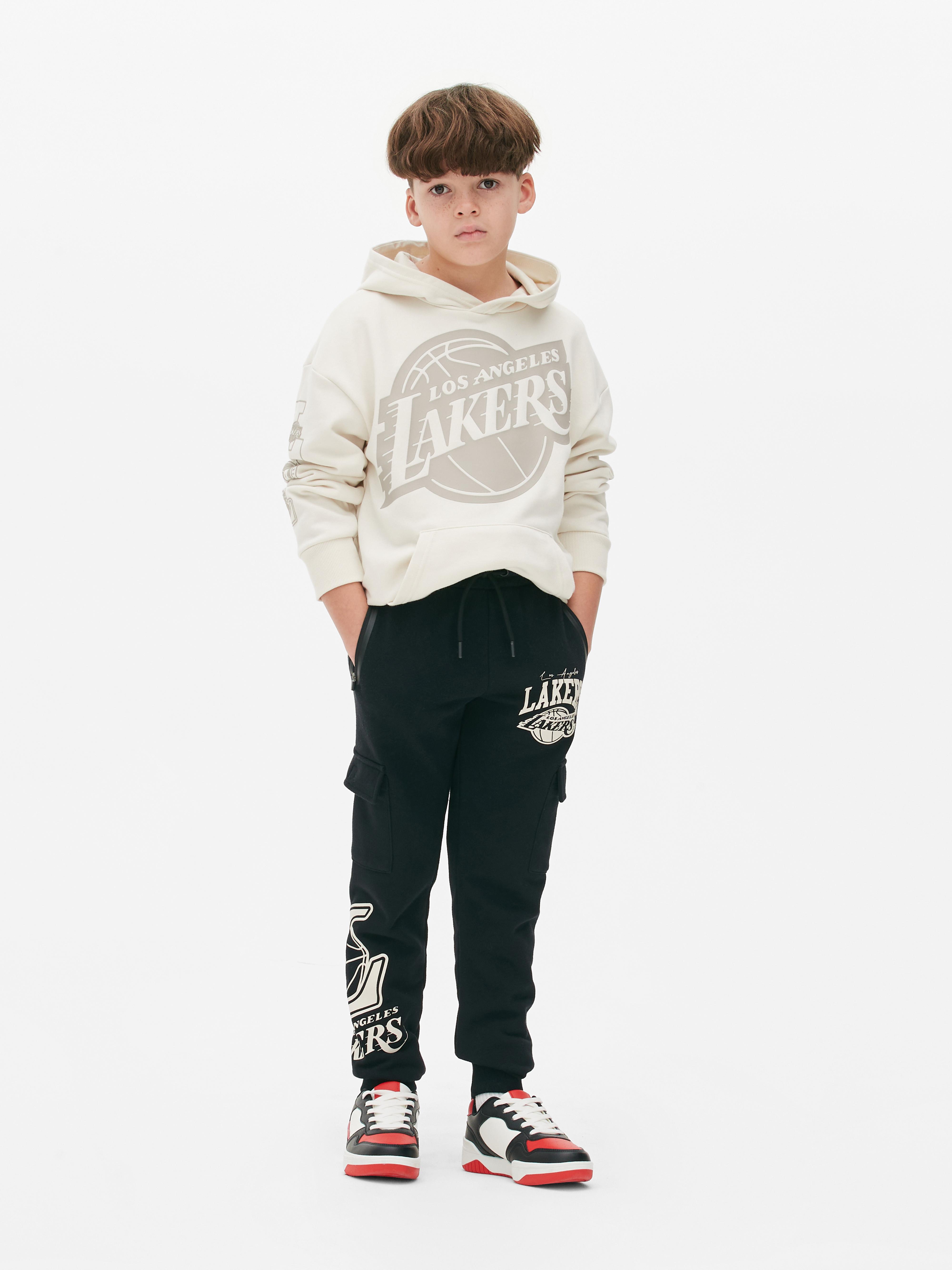 Boys Black NBA Los Angeles Lakers Cargo Joggers | Primark