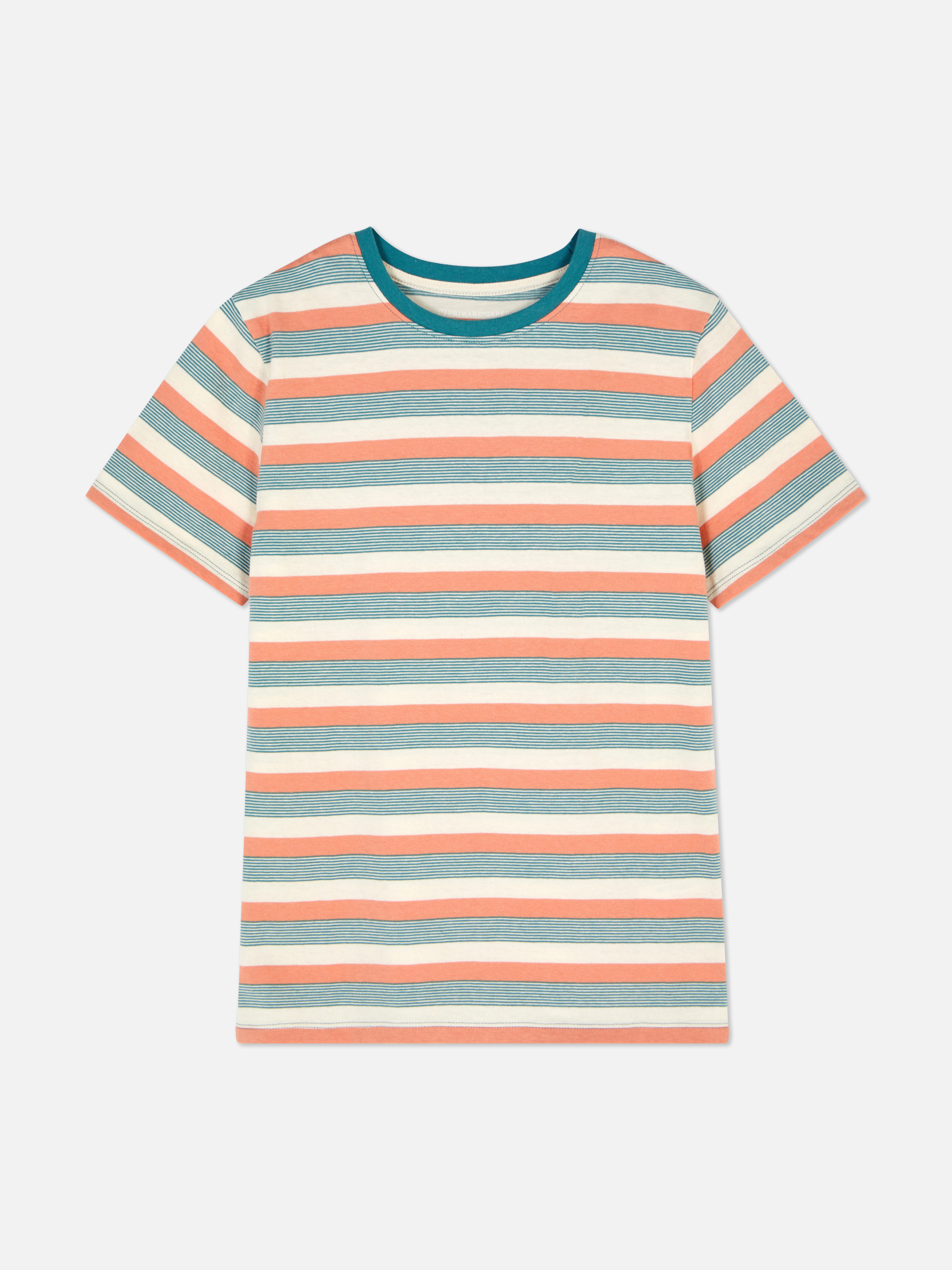 T-Shirt mit bunten Streifen