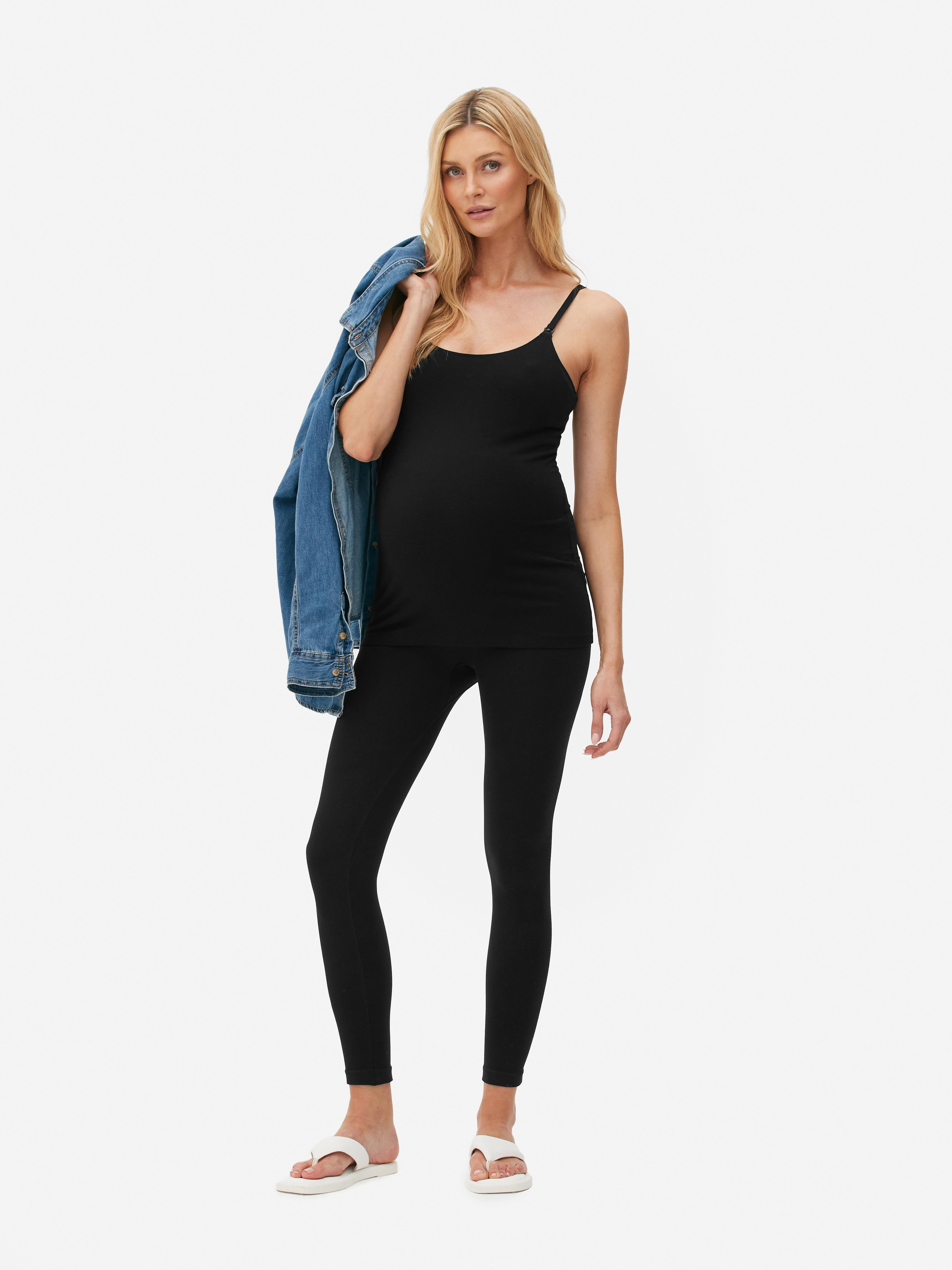 Maternity Black Contour Sculpt Cami Strap Jumpsuit