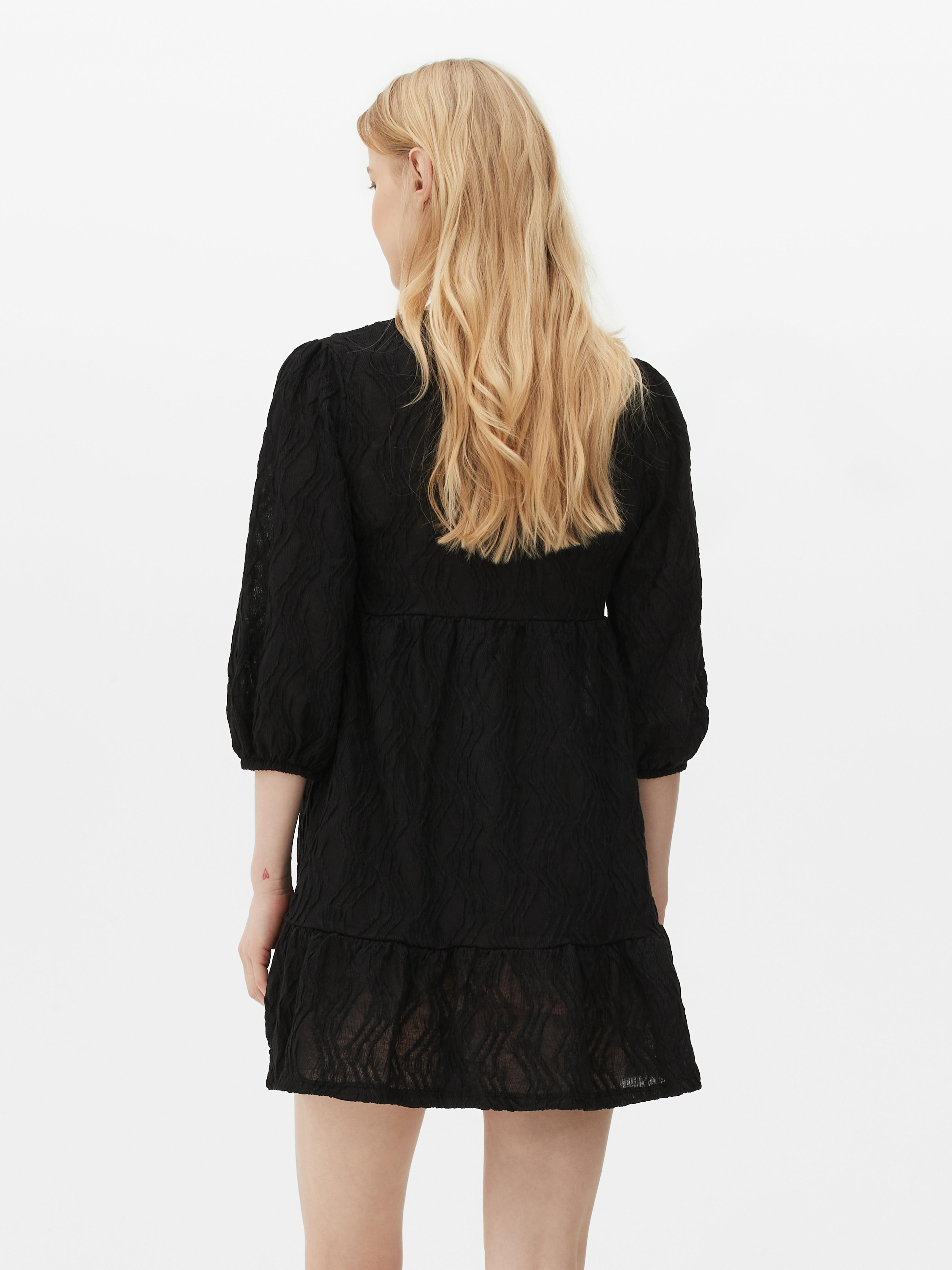 Black smock hot sale dress