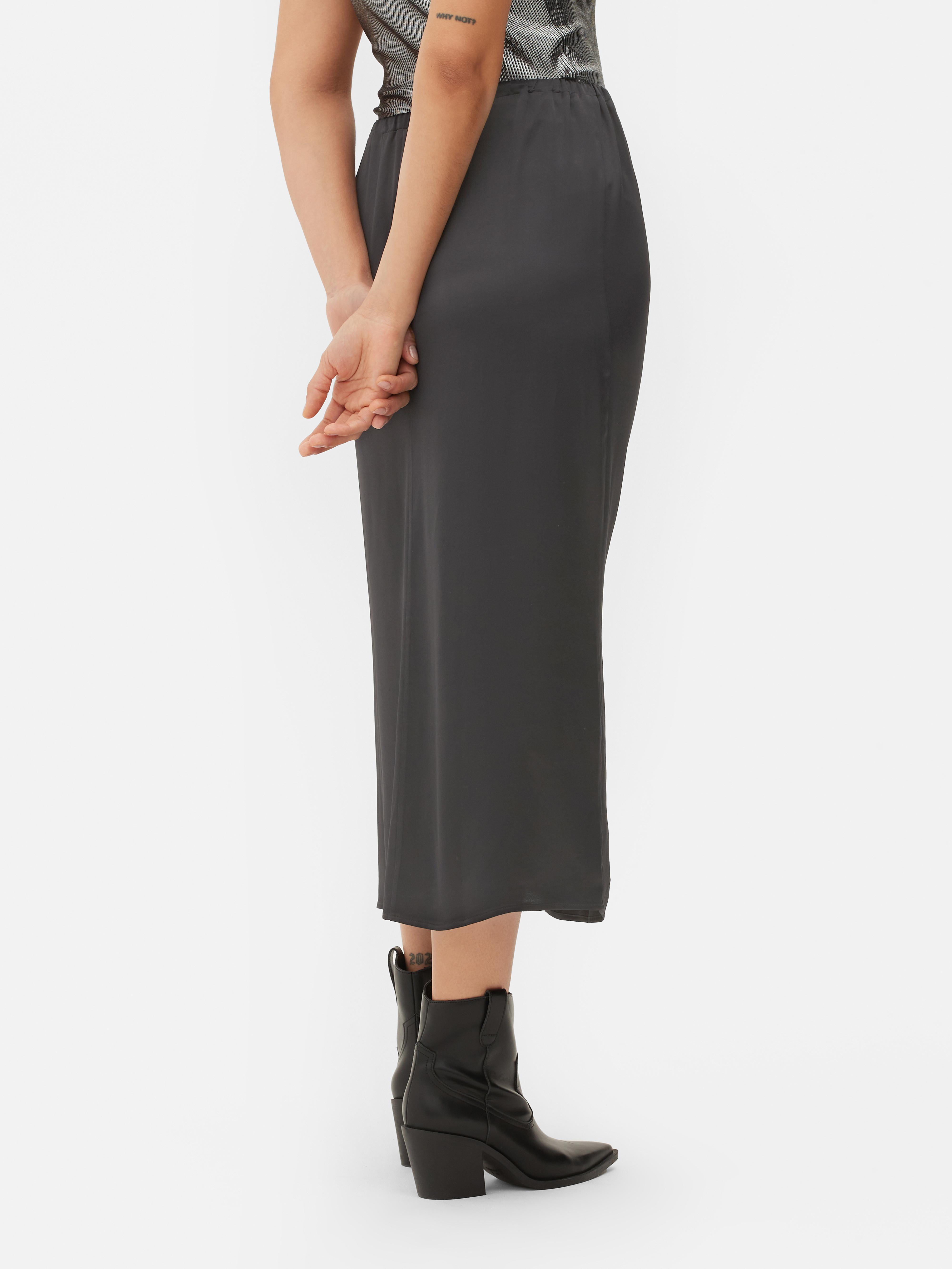 Satin midi 2025 skirt primark