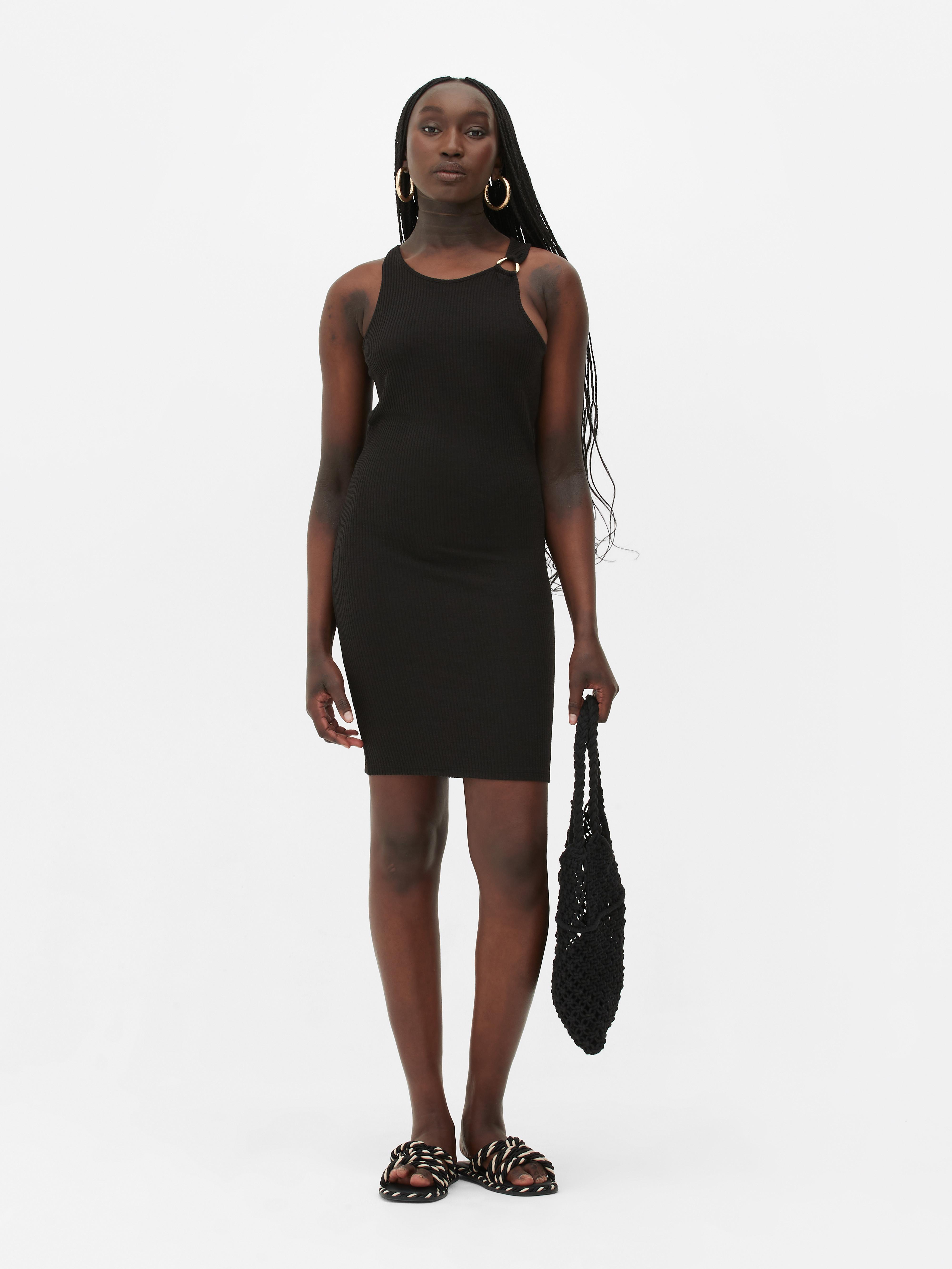 Womens Black O-Ring Detail Mini Tank Dress | Primark