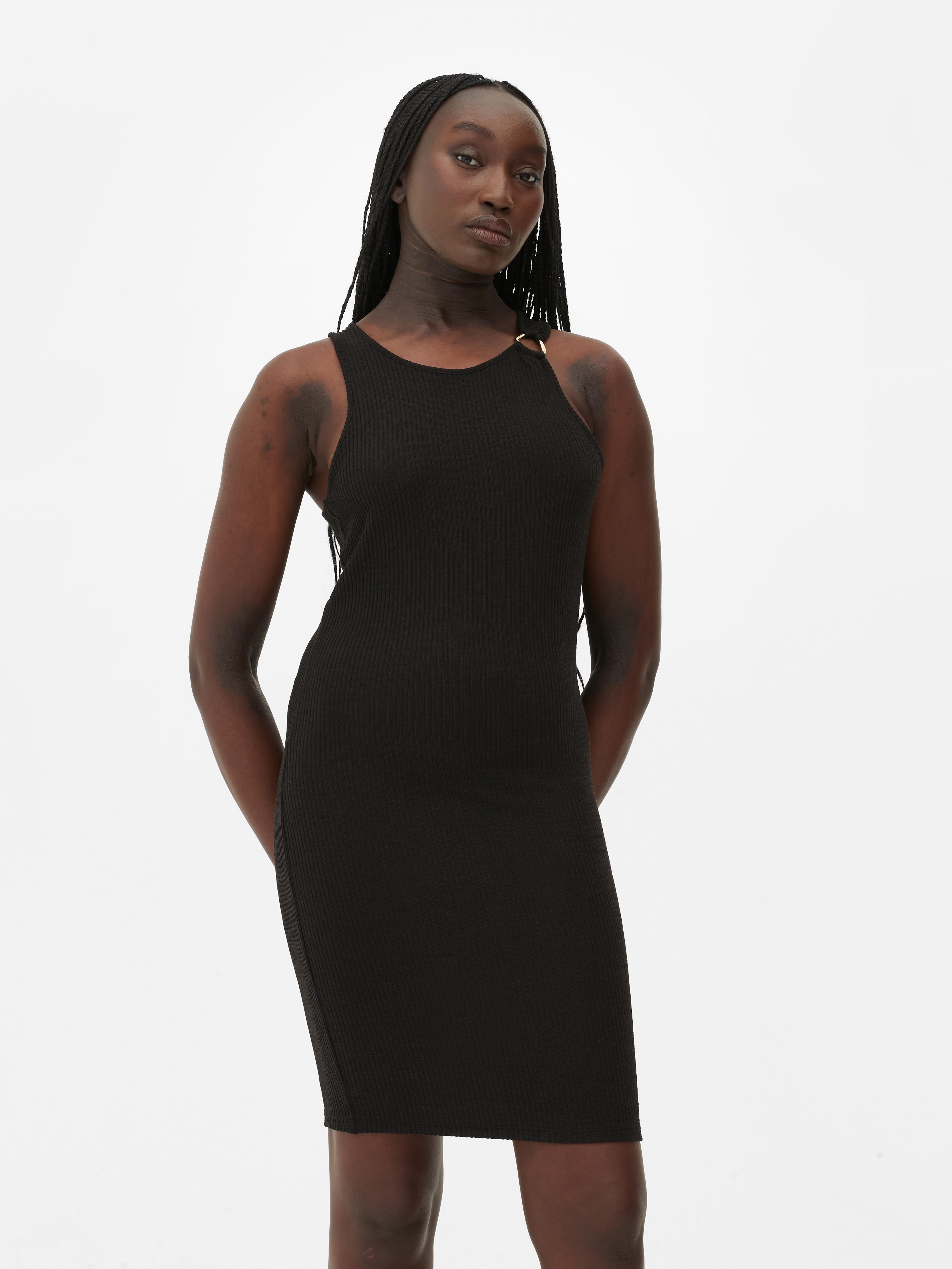 Womens Black O-Ring Detail Mini Tank Dress | Primark