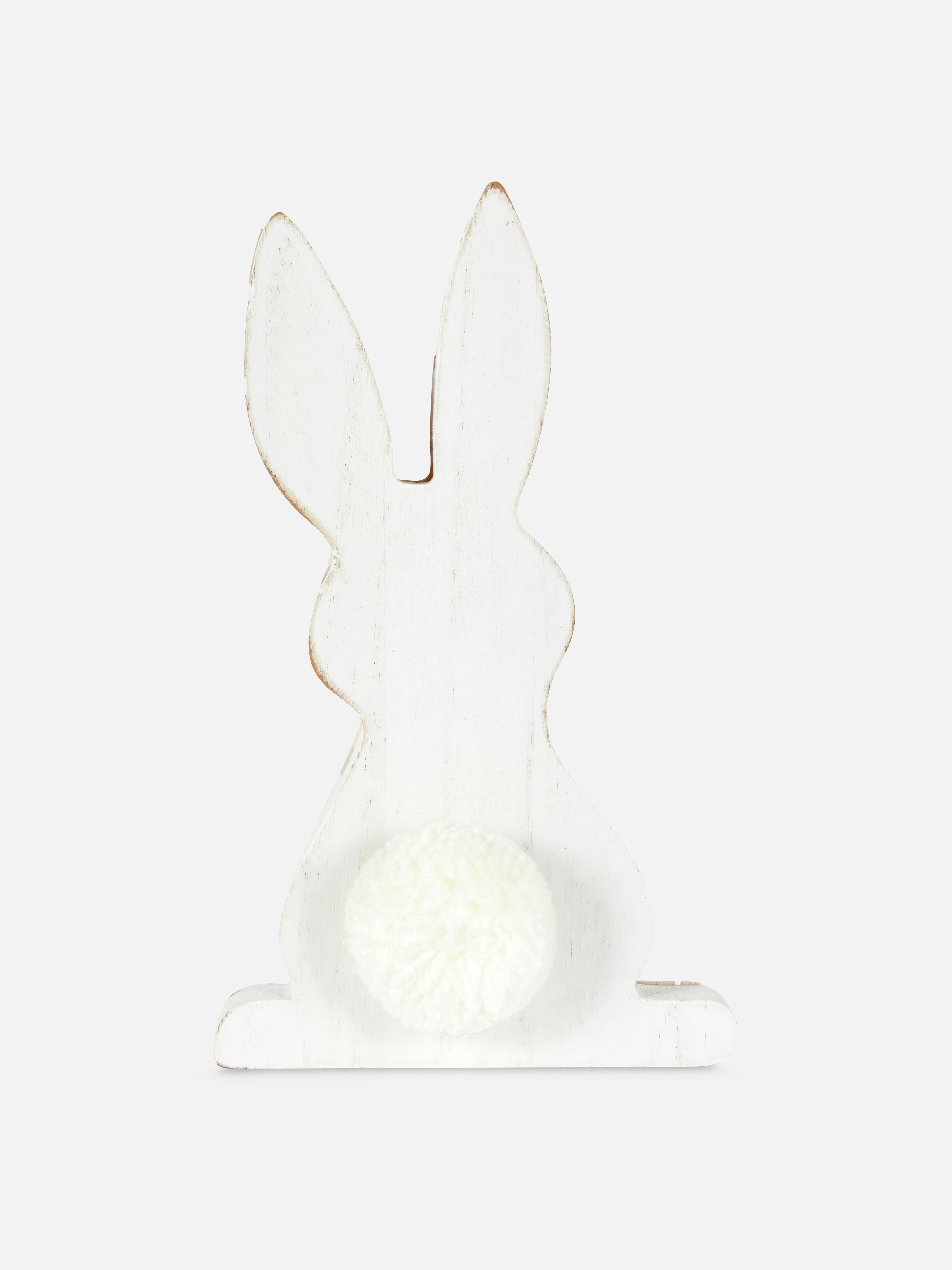 Easter Bunny Wooden Ornament
