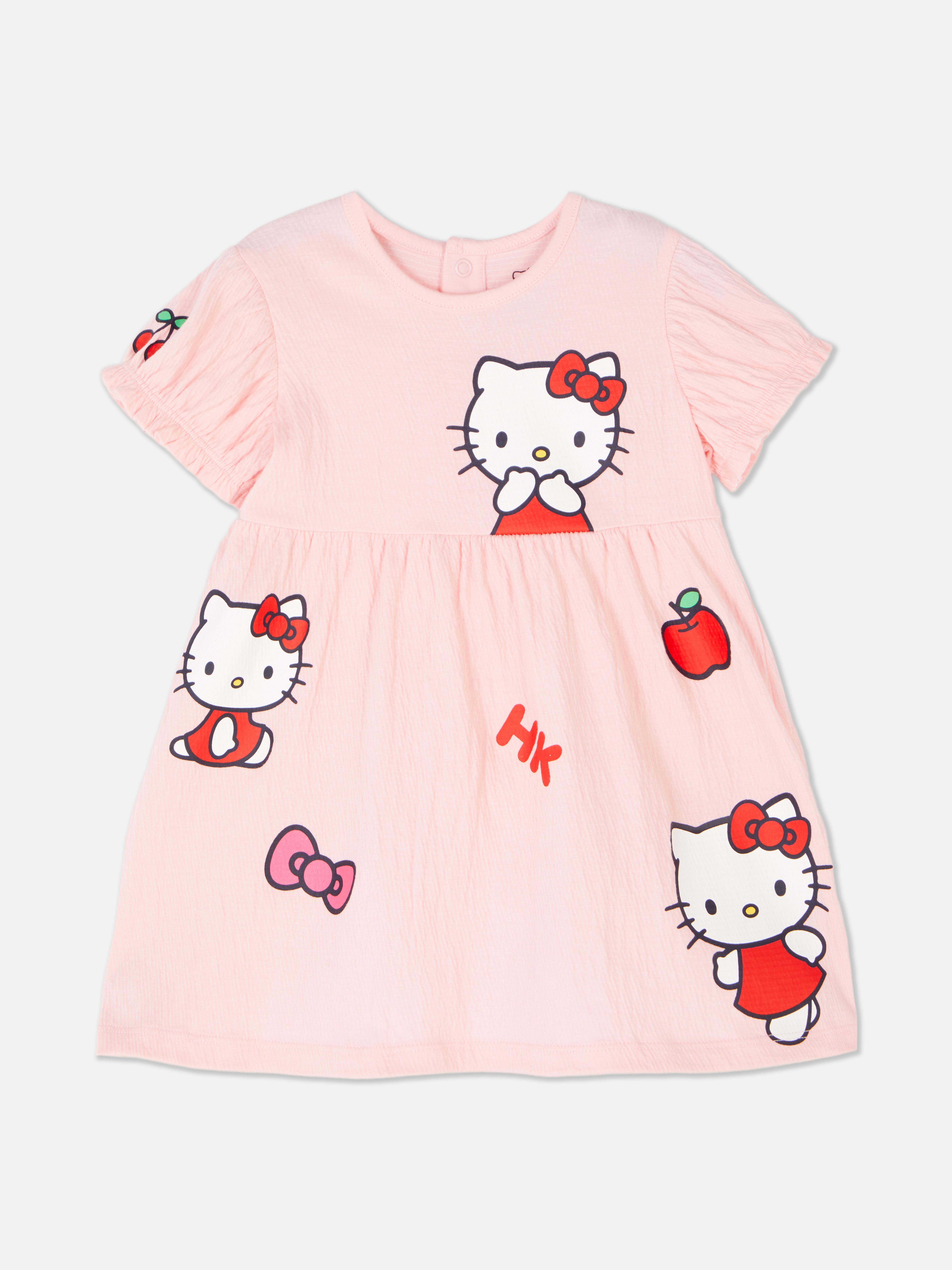 Šaty s texturou Hello Kitty