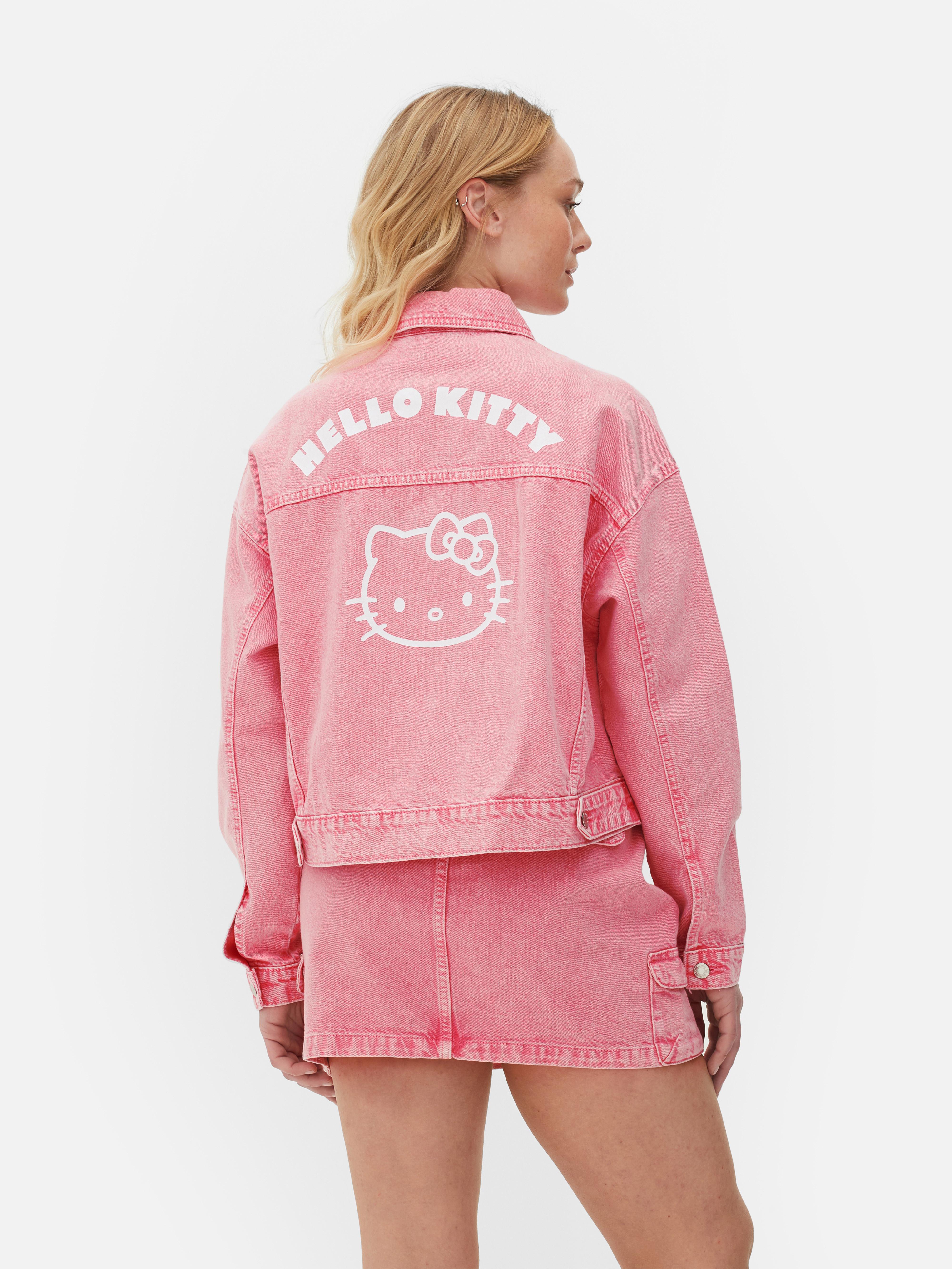 Women's Pink Hello Kitty 50th Anniversary Denim Jacket | Primark
