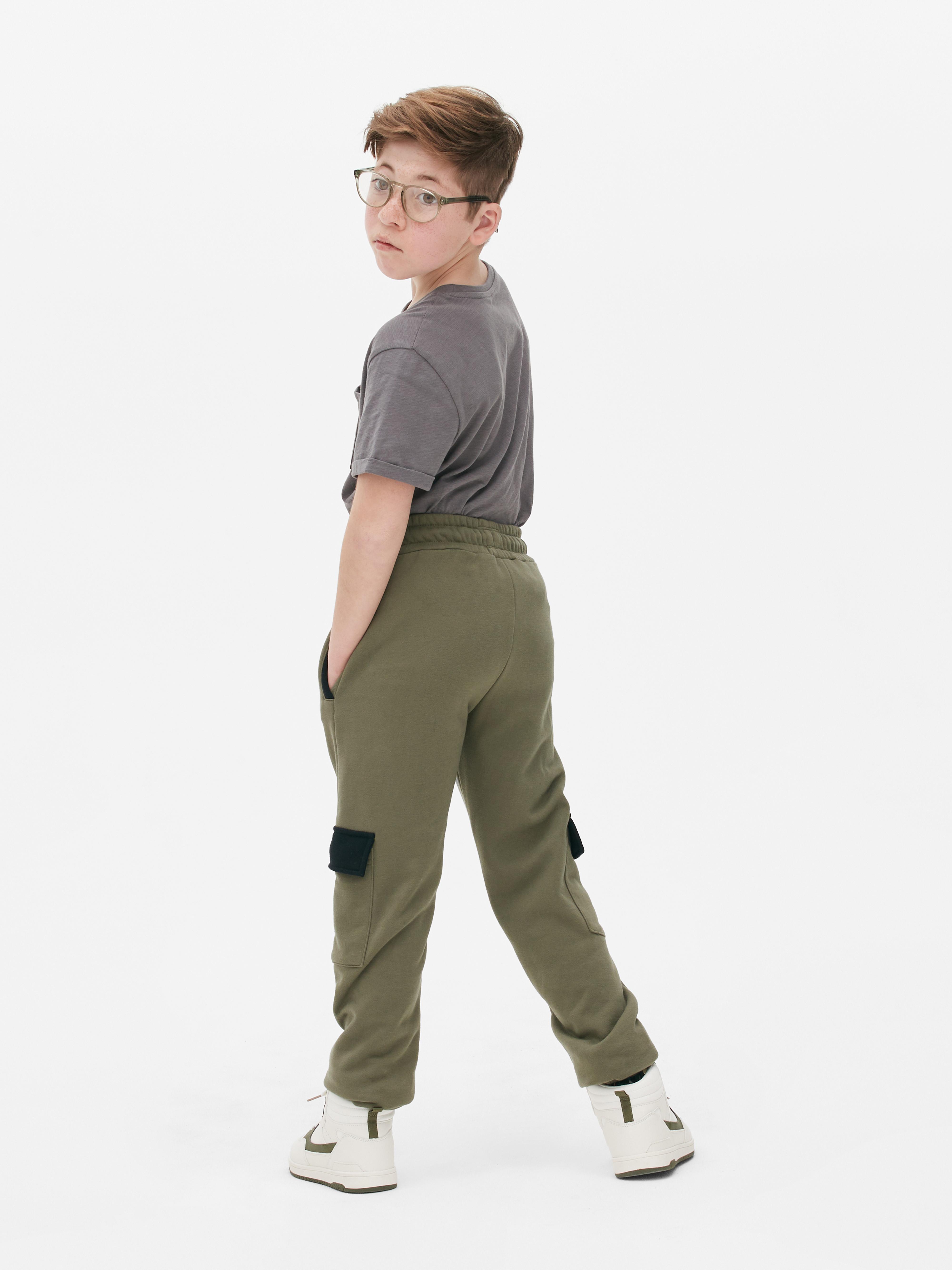 Khaki drawstring cheap cargo joggers