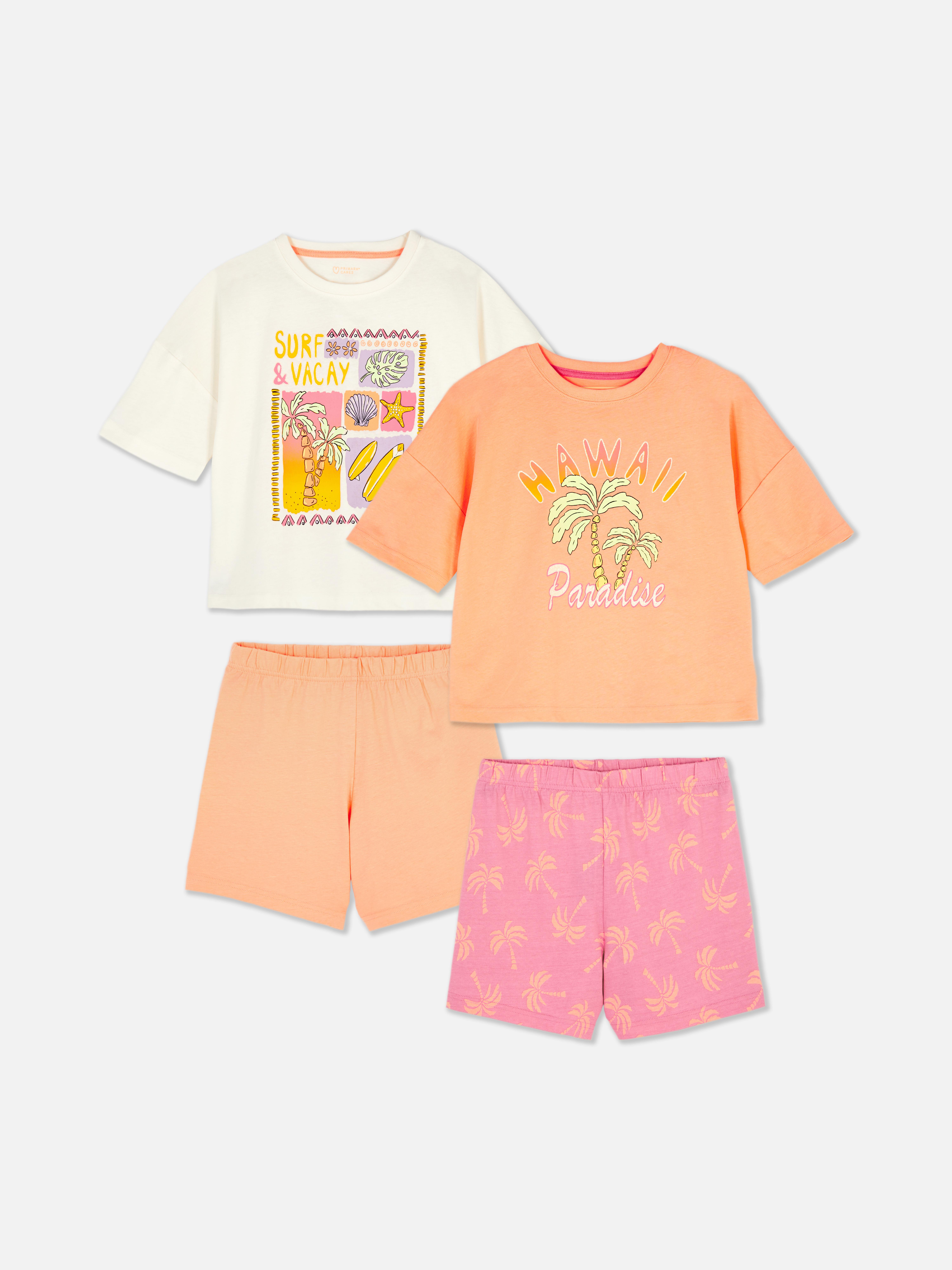 2pk Tropical Print Pyjamas