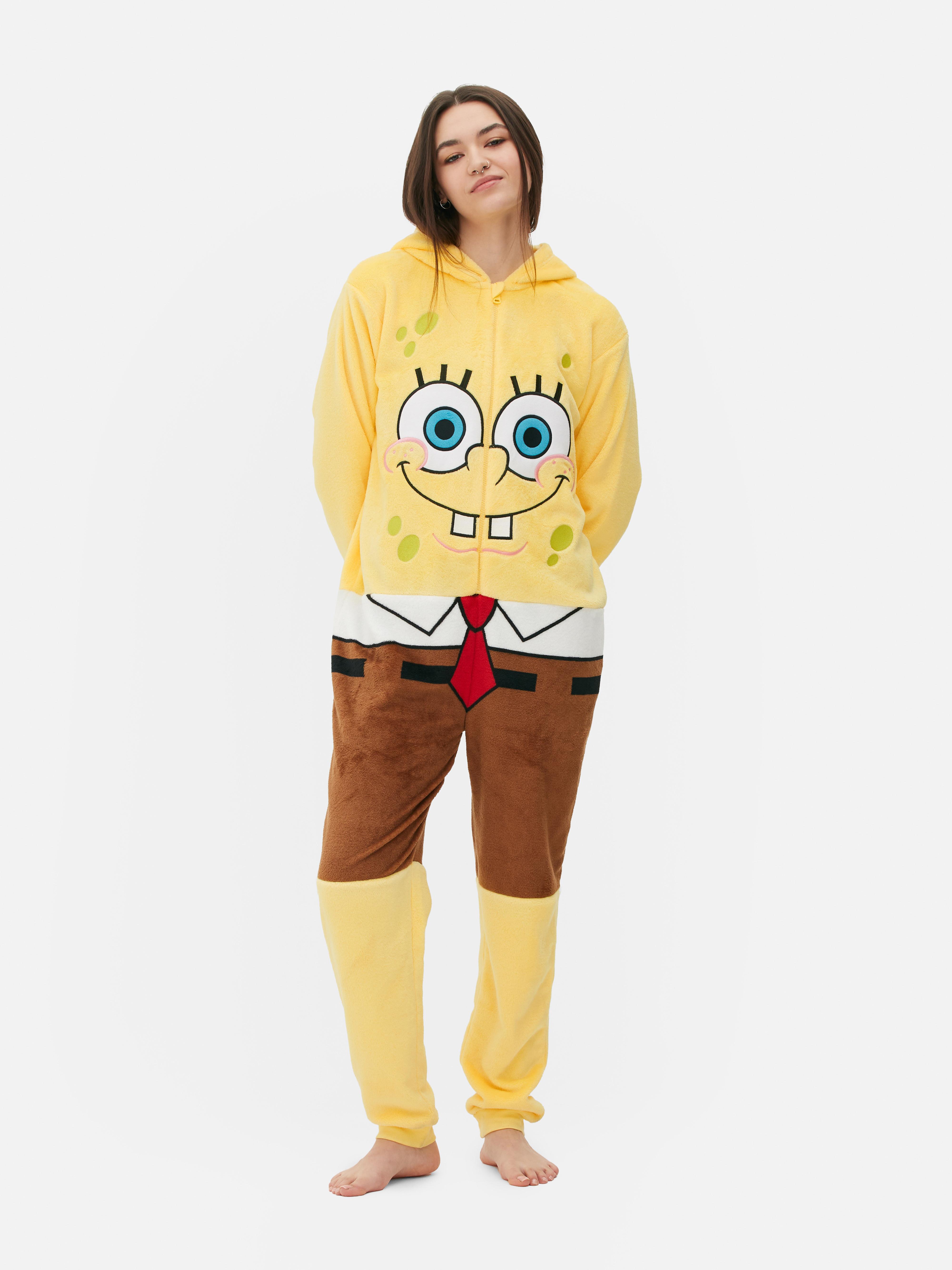 Onesie met ritssluiting en personage SpongeBob SquarePants