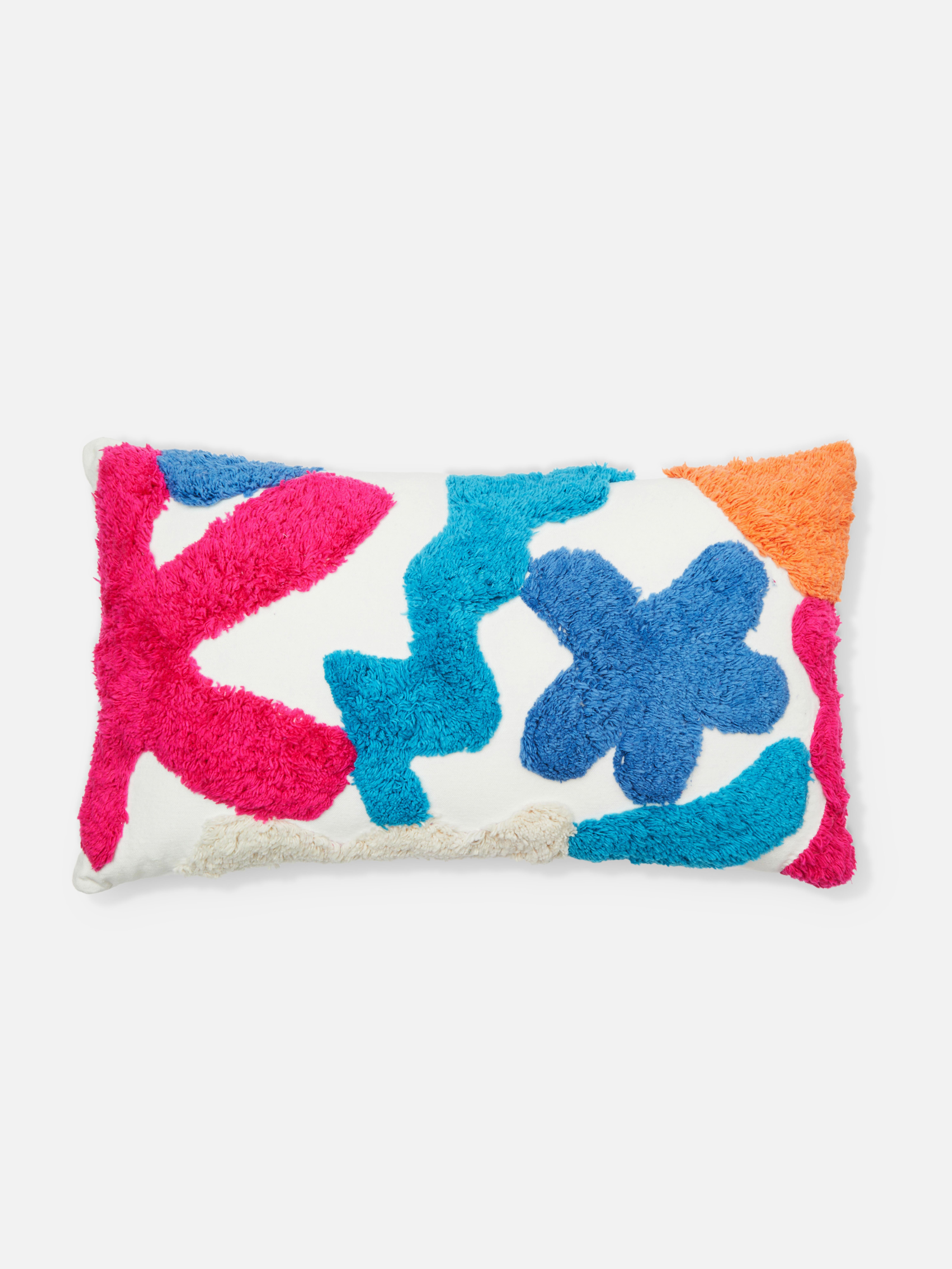 Abstract Tufted Oblong Cushion