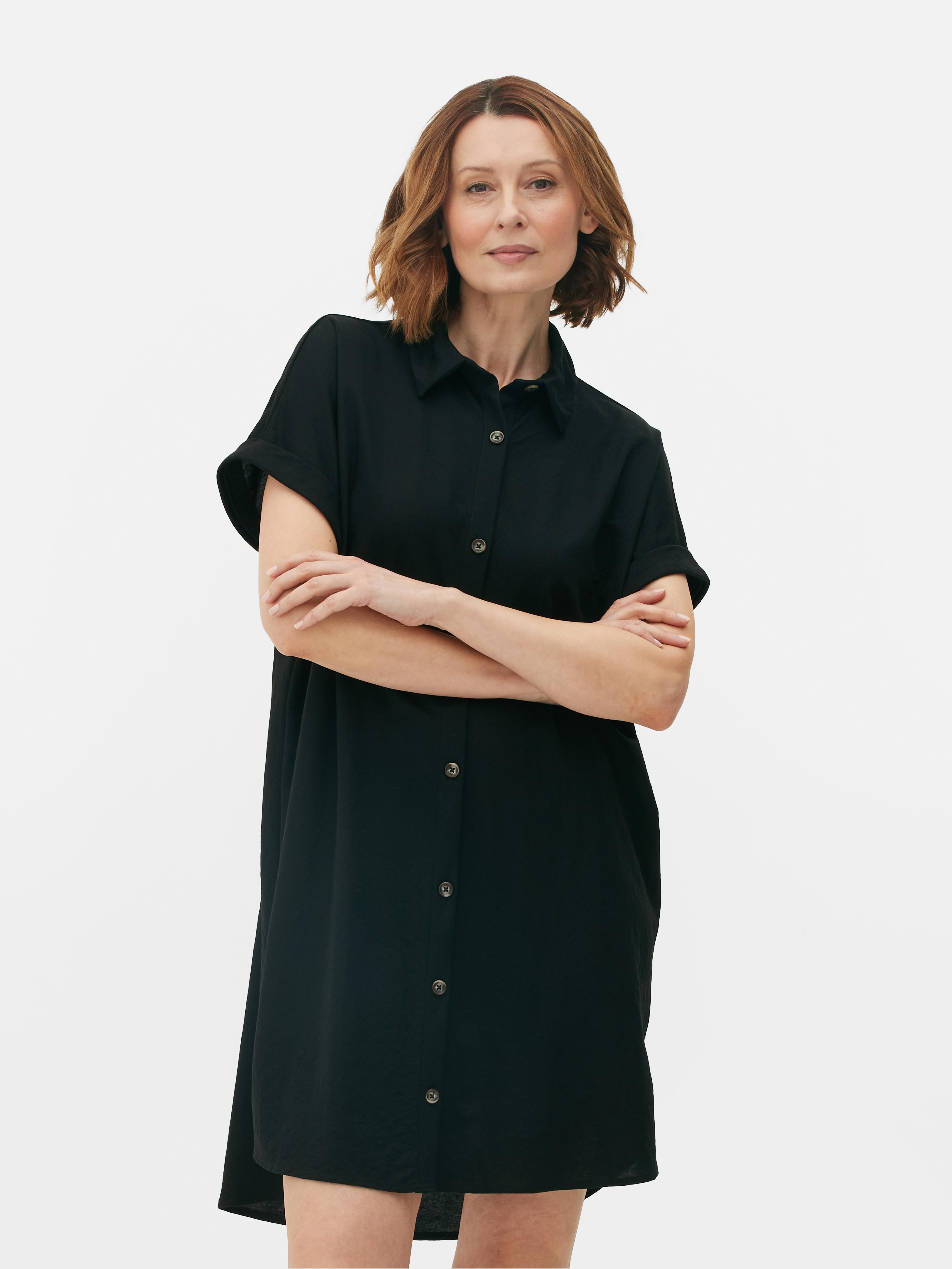 women's short shirt dress