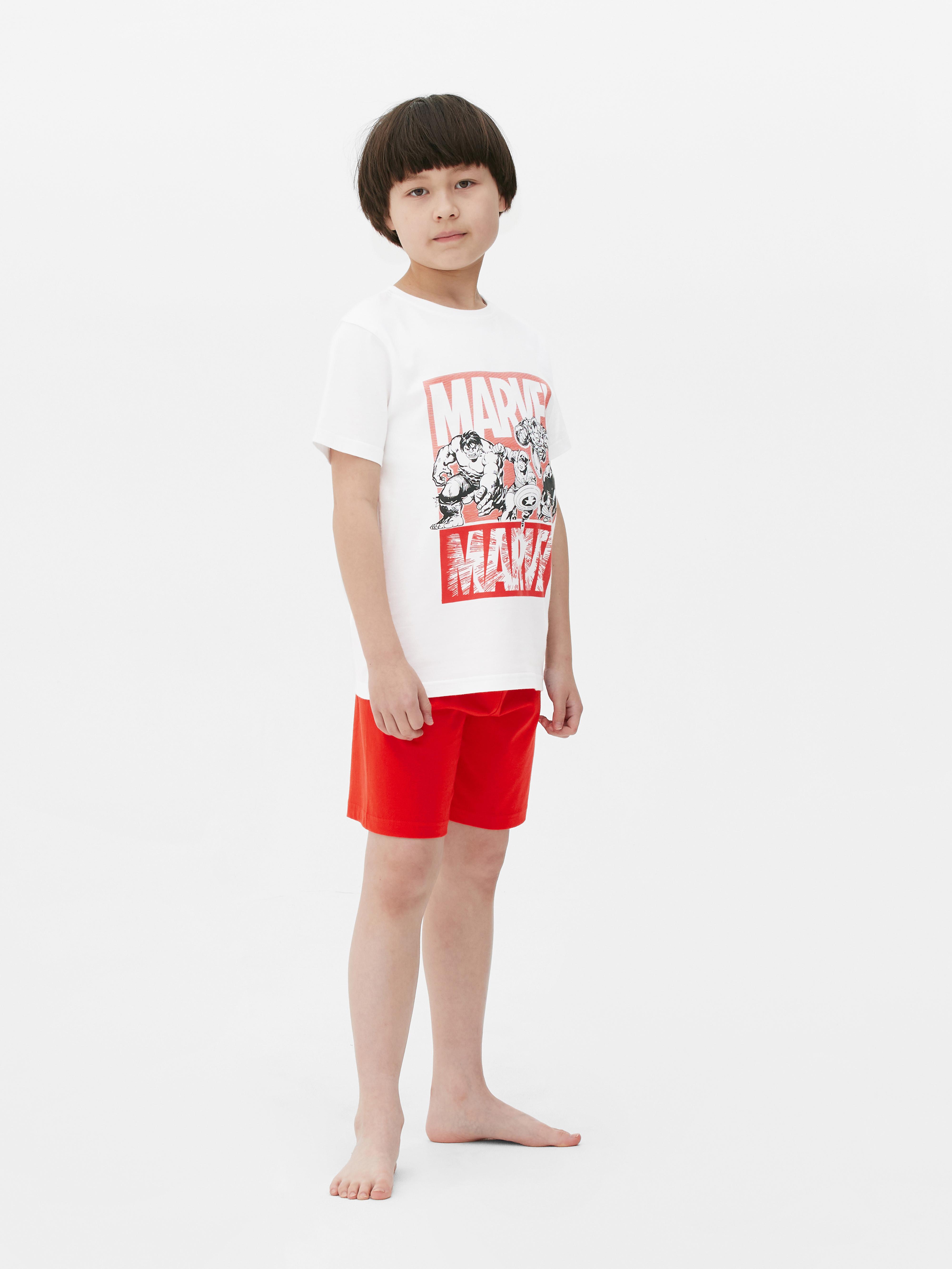 Pyjama met T-shirt en korte broek Marvel Avengers