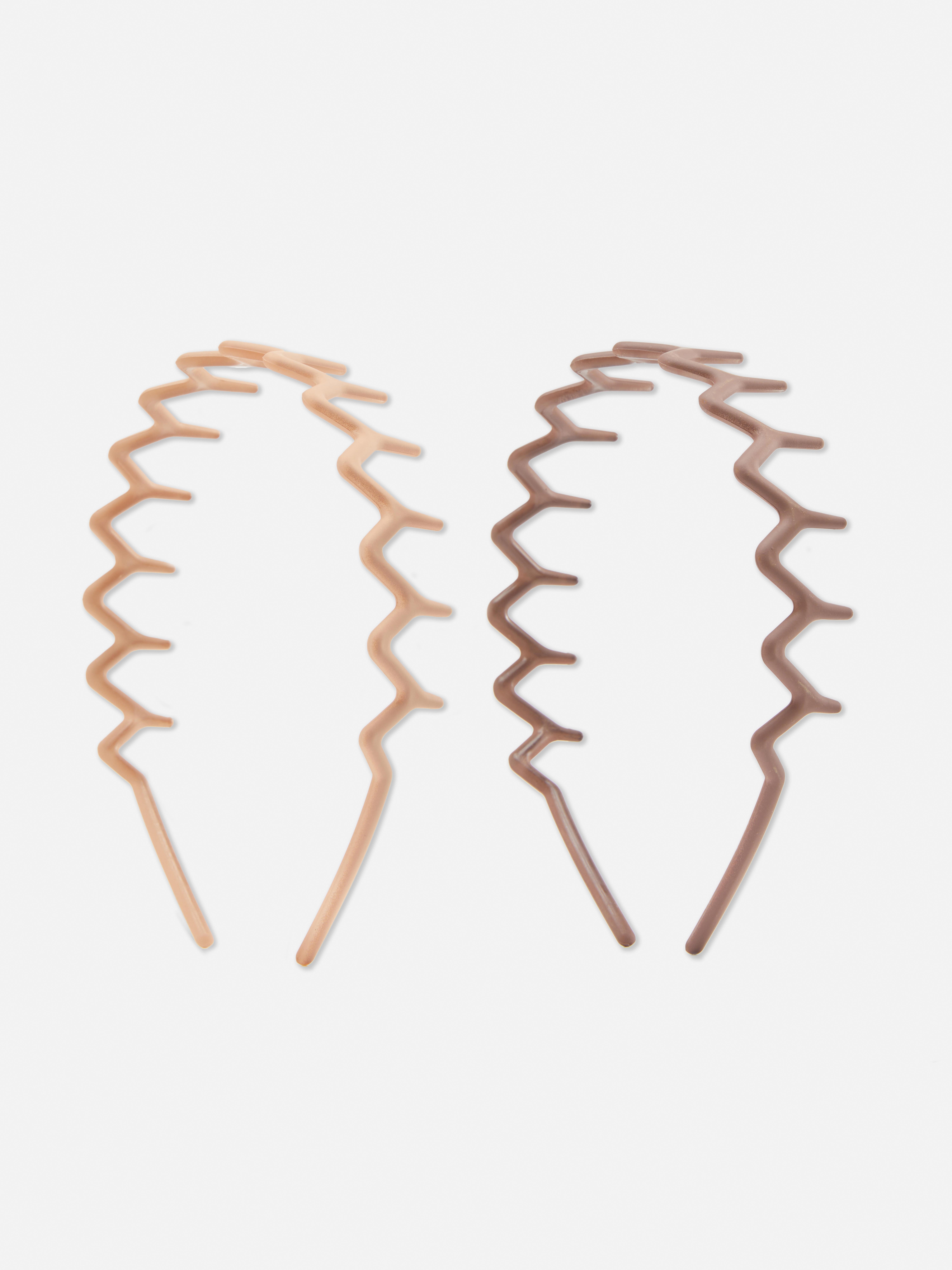 Natural 2pk Zigzag Headbands Primark