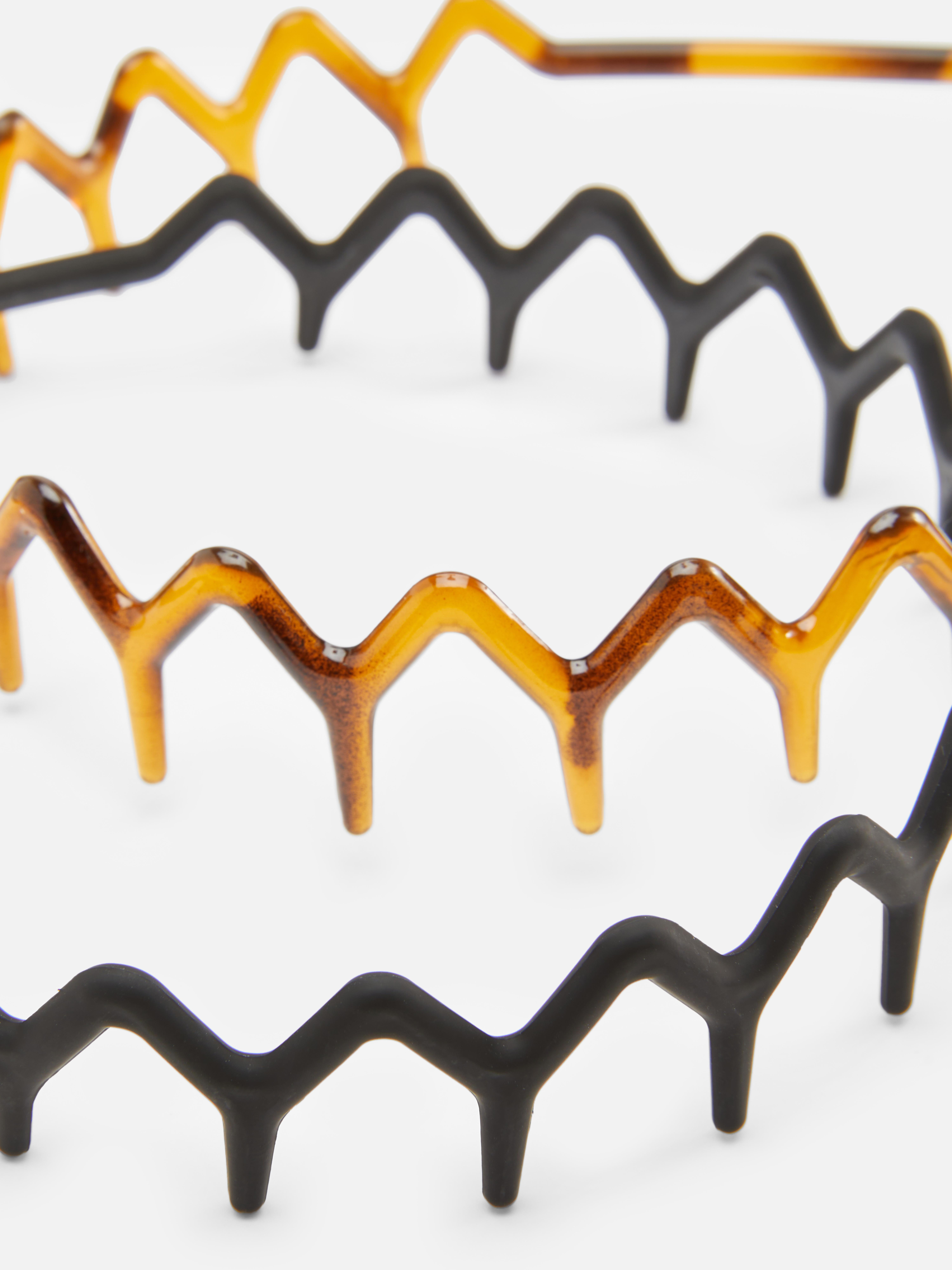 2pk Zigzag Headbands