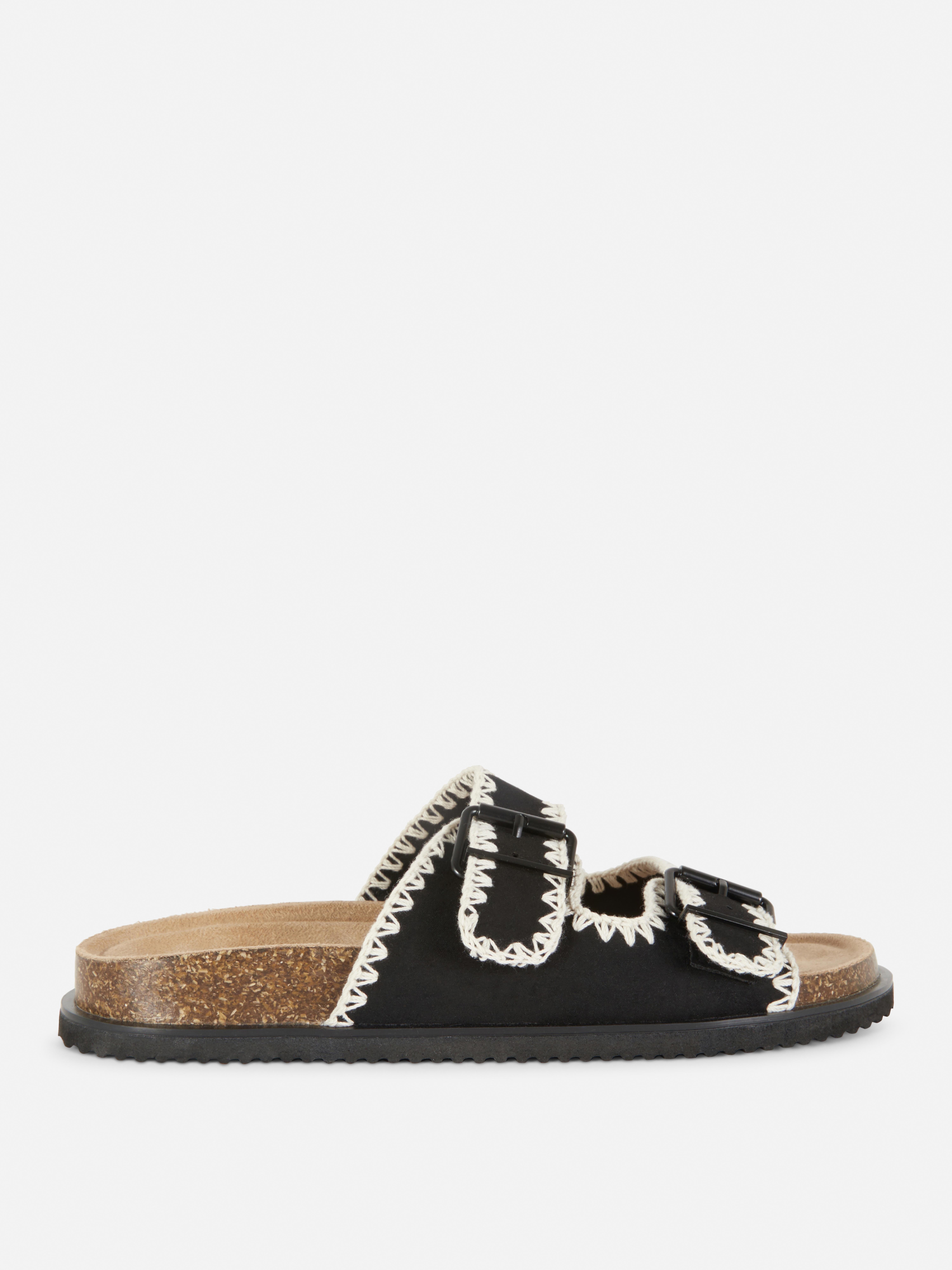 Whipstitch Footbed Sandals