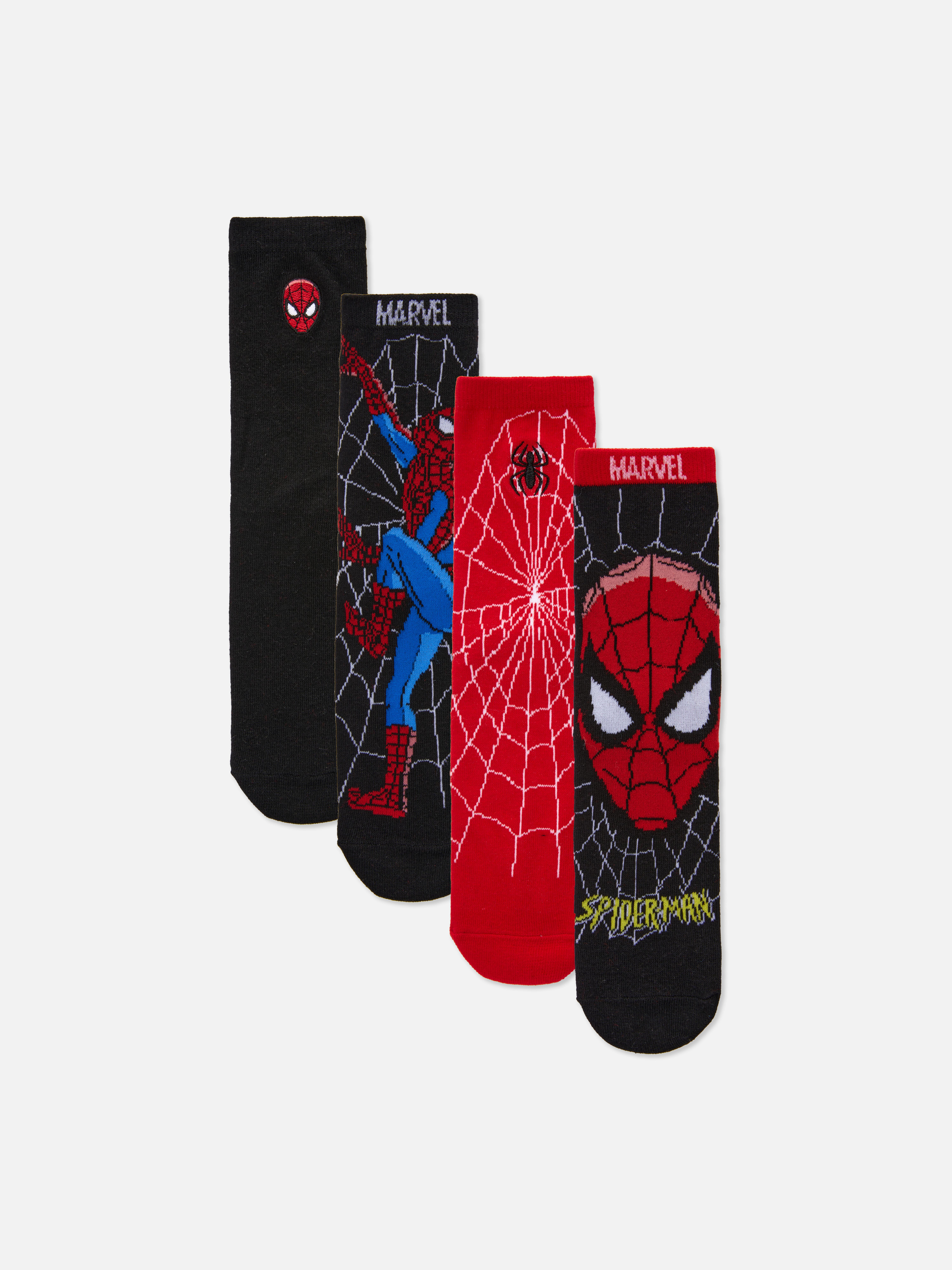 Pack 4 pares soquetes Marvel Spider-Man