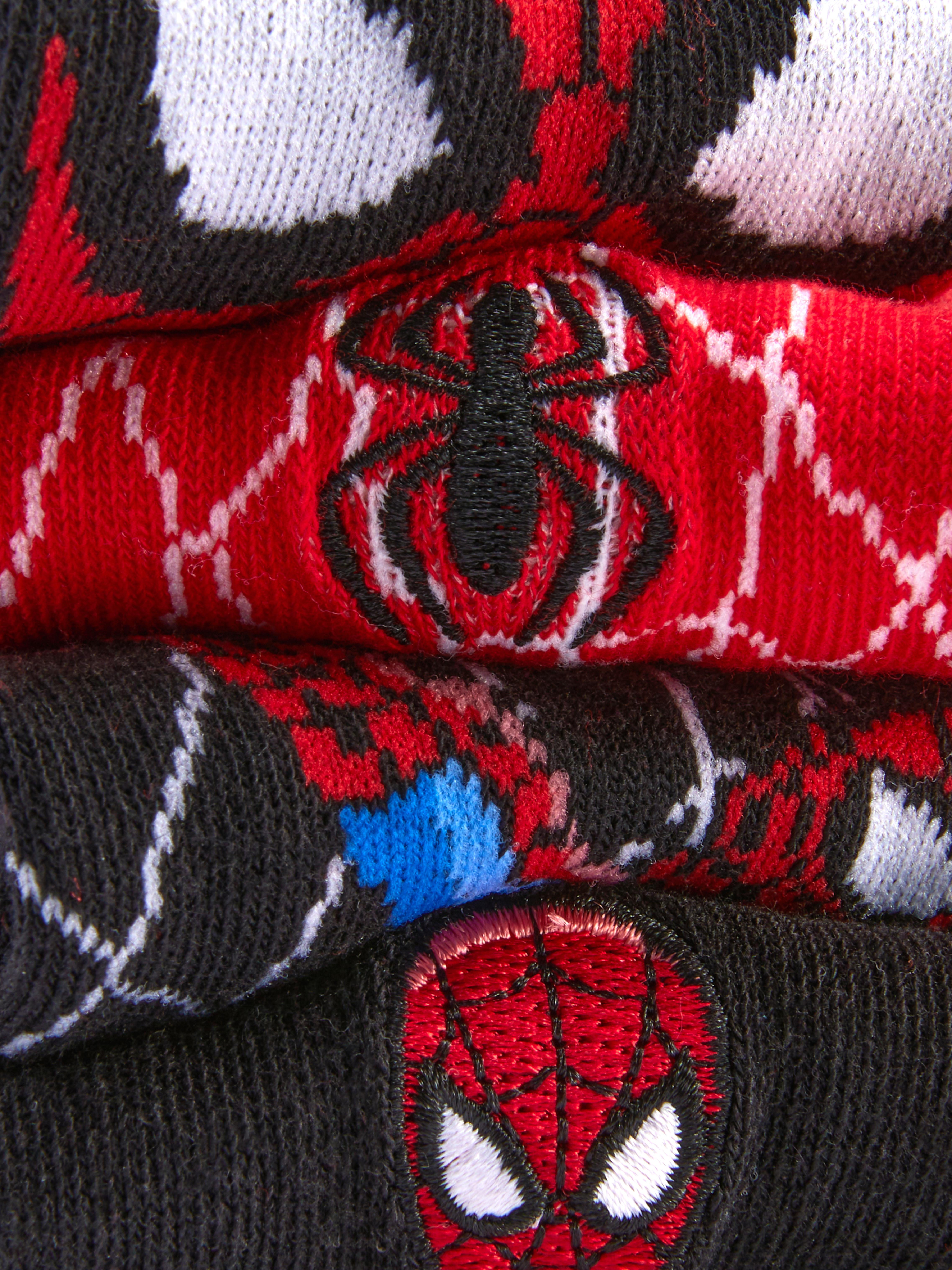 Boys Black 4pk Marvel Spider-Man Ankle Socks