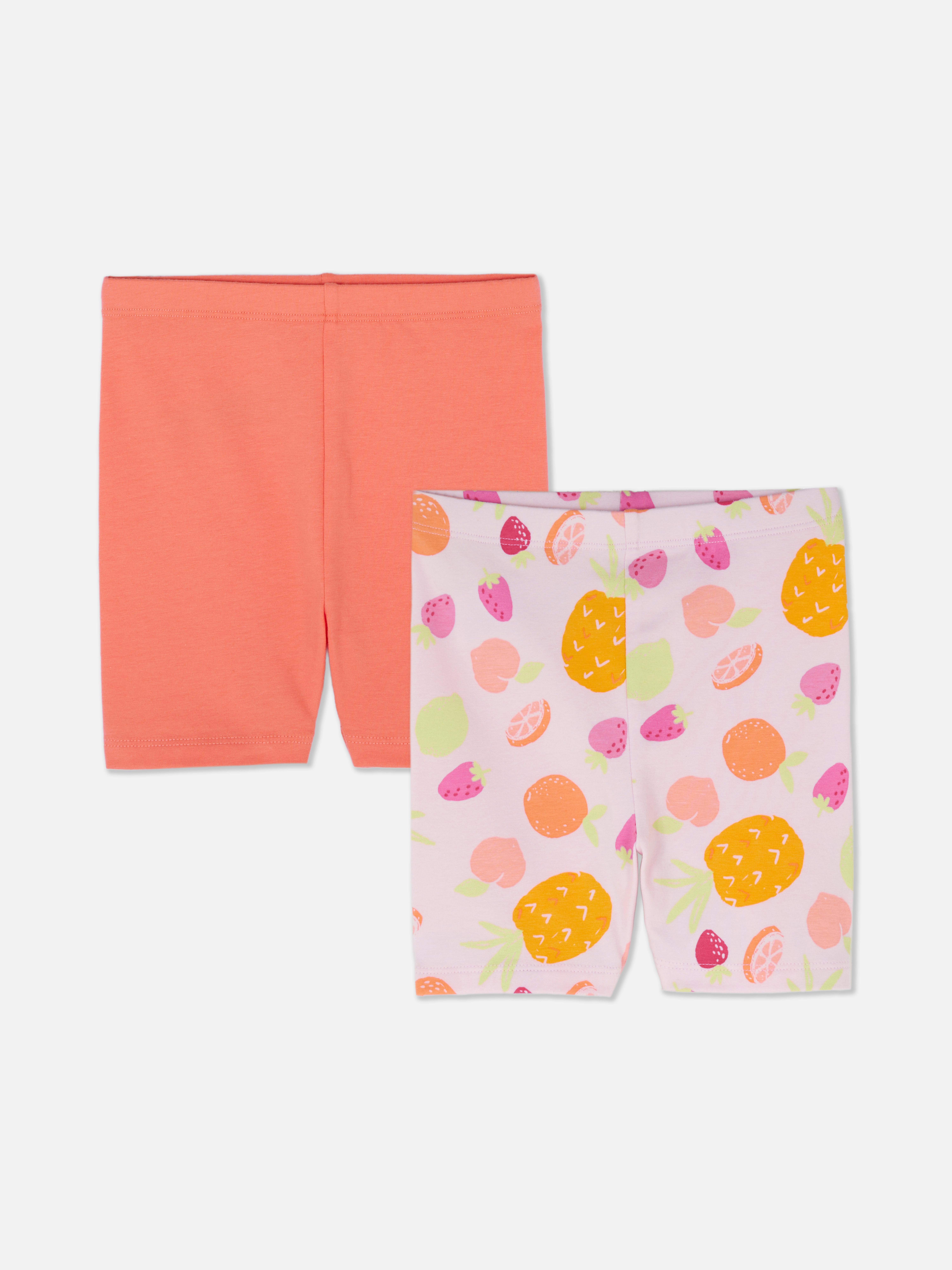 Pack de 2 pantalones cortos ciclistas con frutas