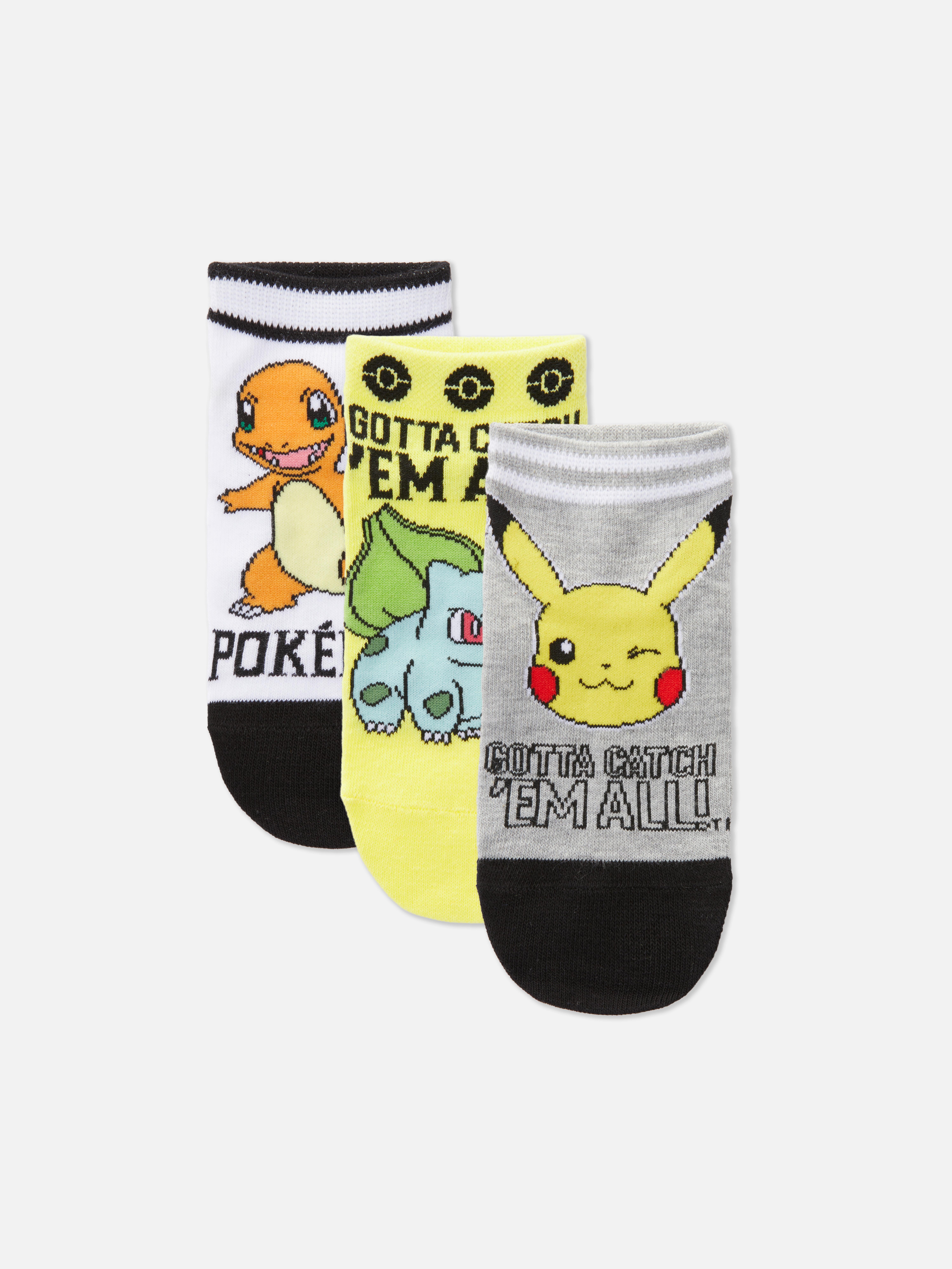3pk Pokémon Socks