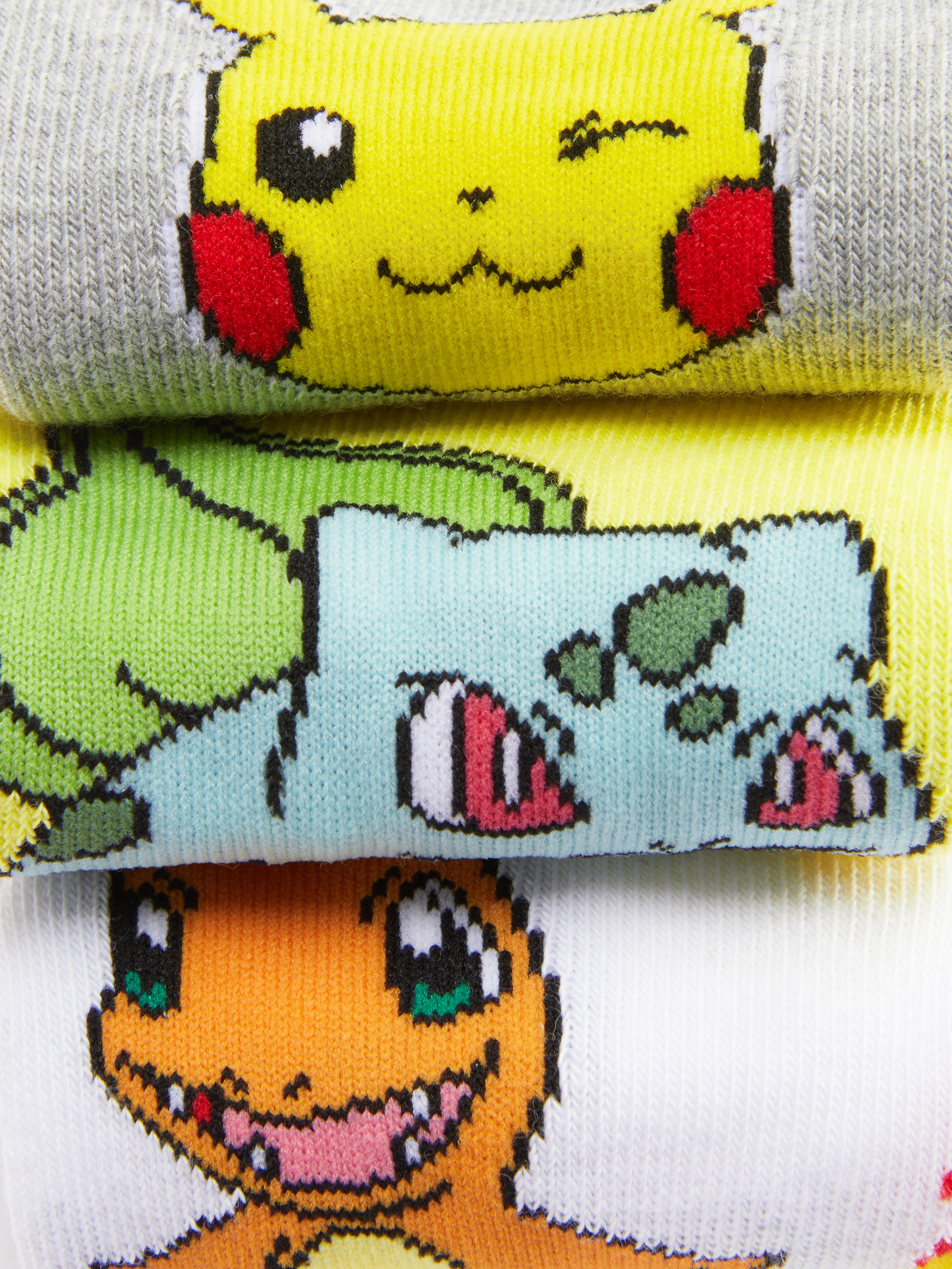 3pk Pokémon Socks