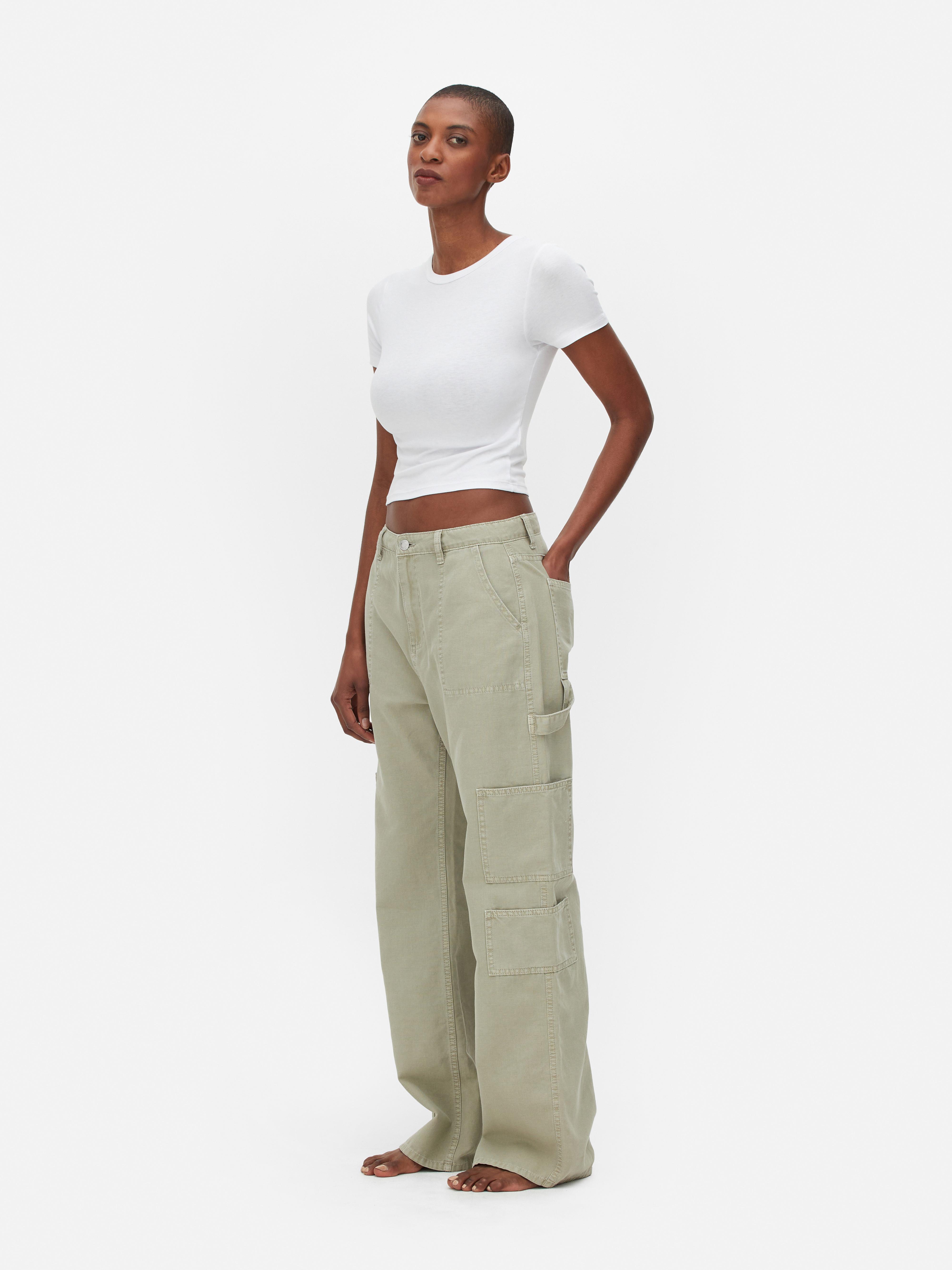 Pantalon cargo taille basse