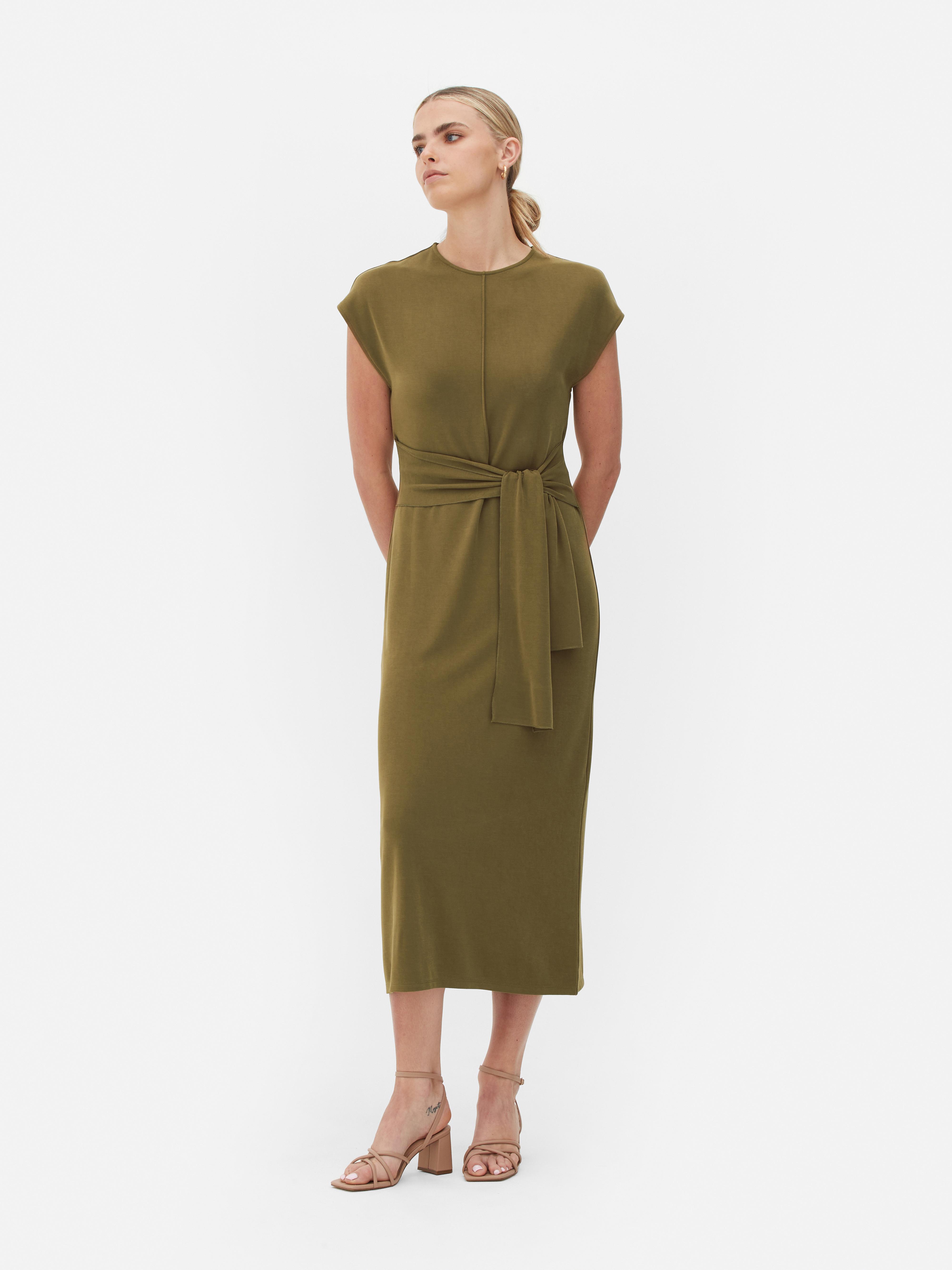 The Edit Jersey Tie Dress