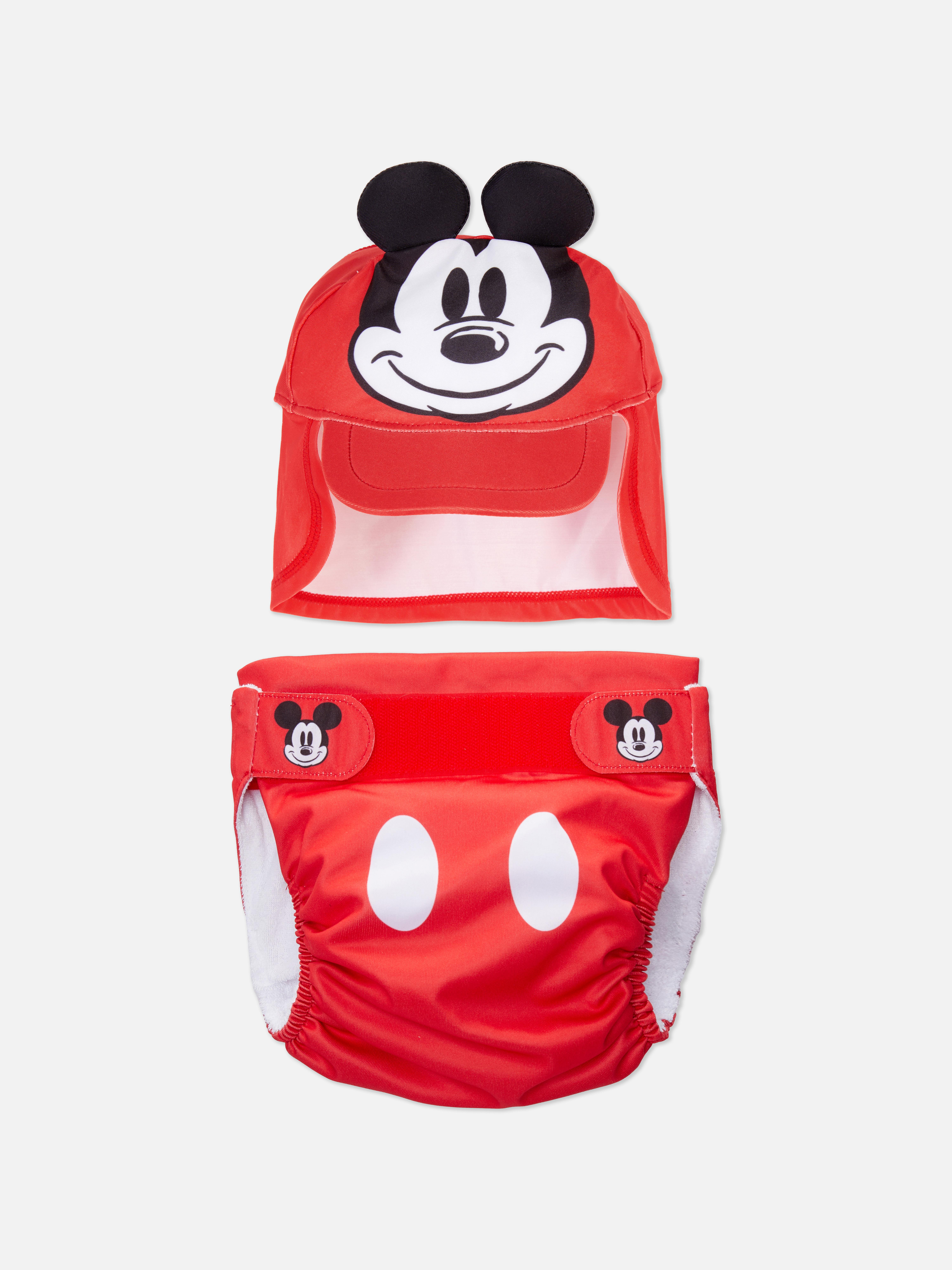Ensemble couche de bain et chapeau Disney Mickey Mouse