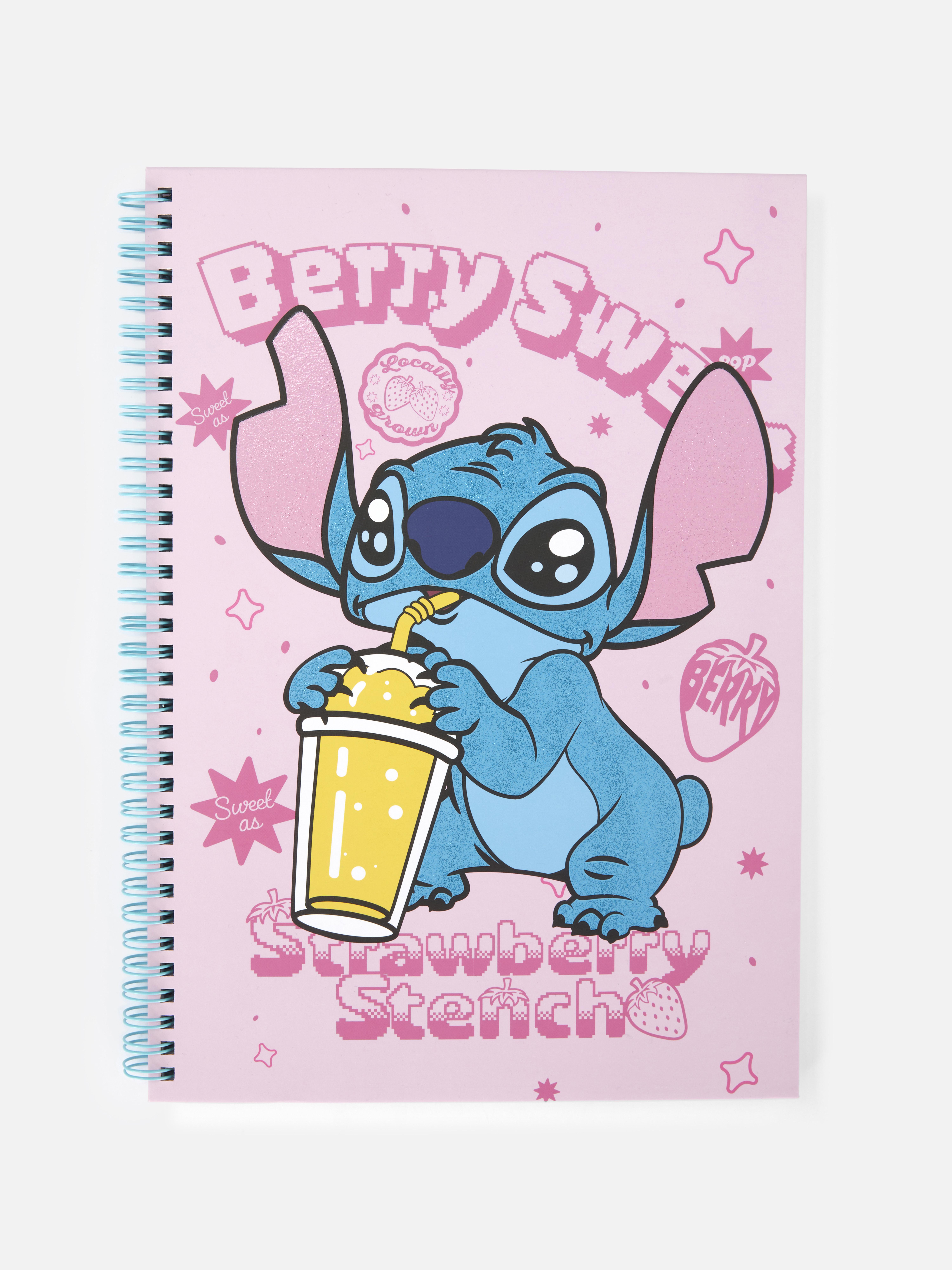 Disney Stitch-mintás A4-es csillámos jegyzetfüzet