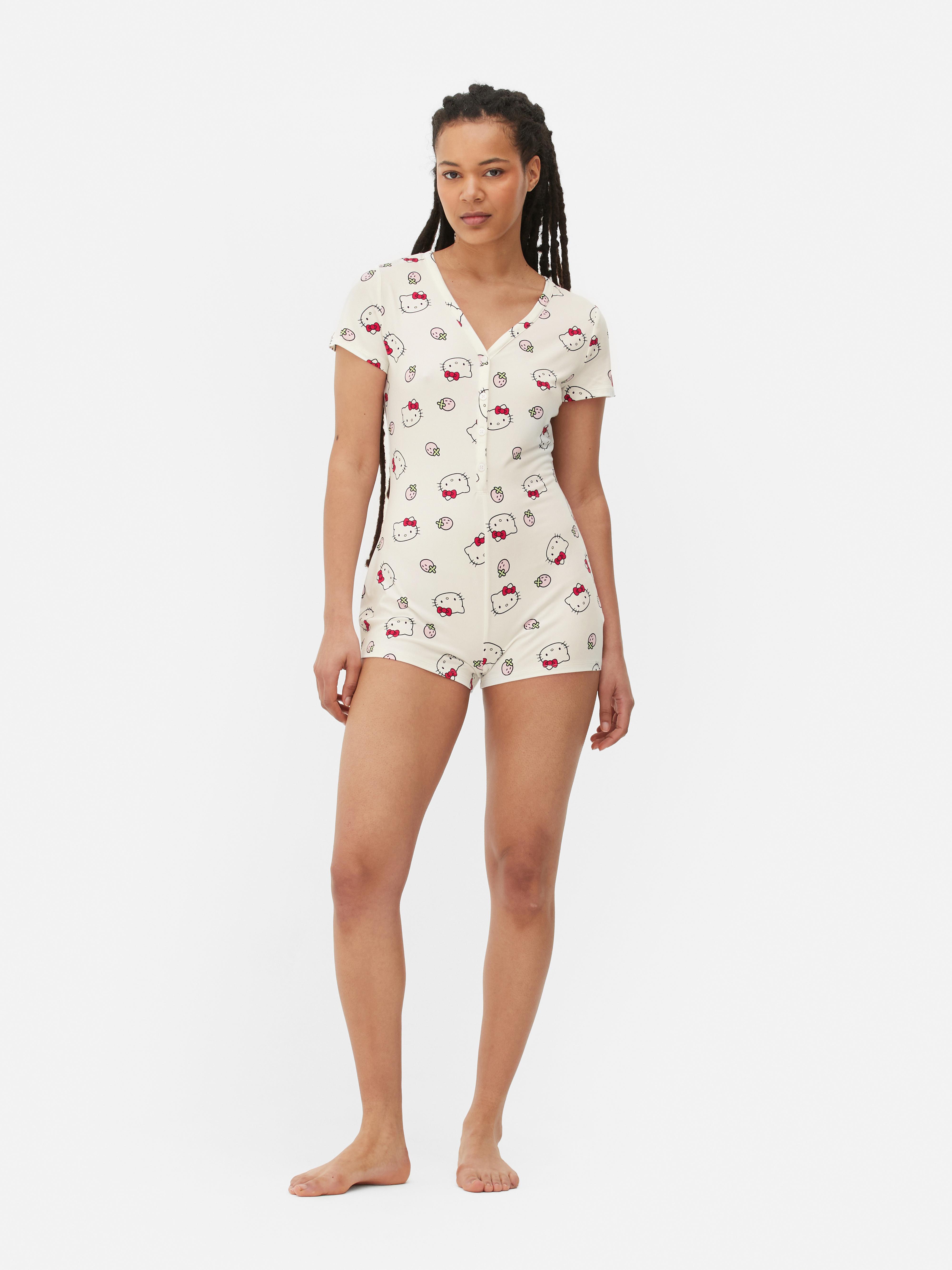 Girl Talk Pyjama Set White