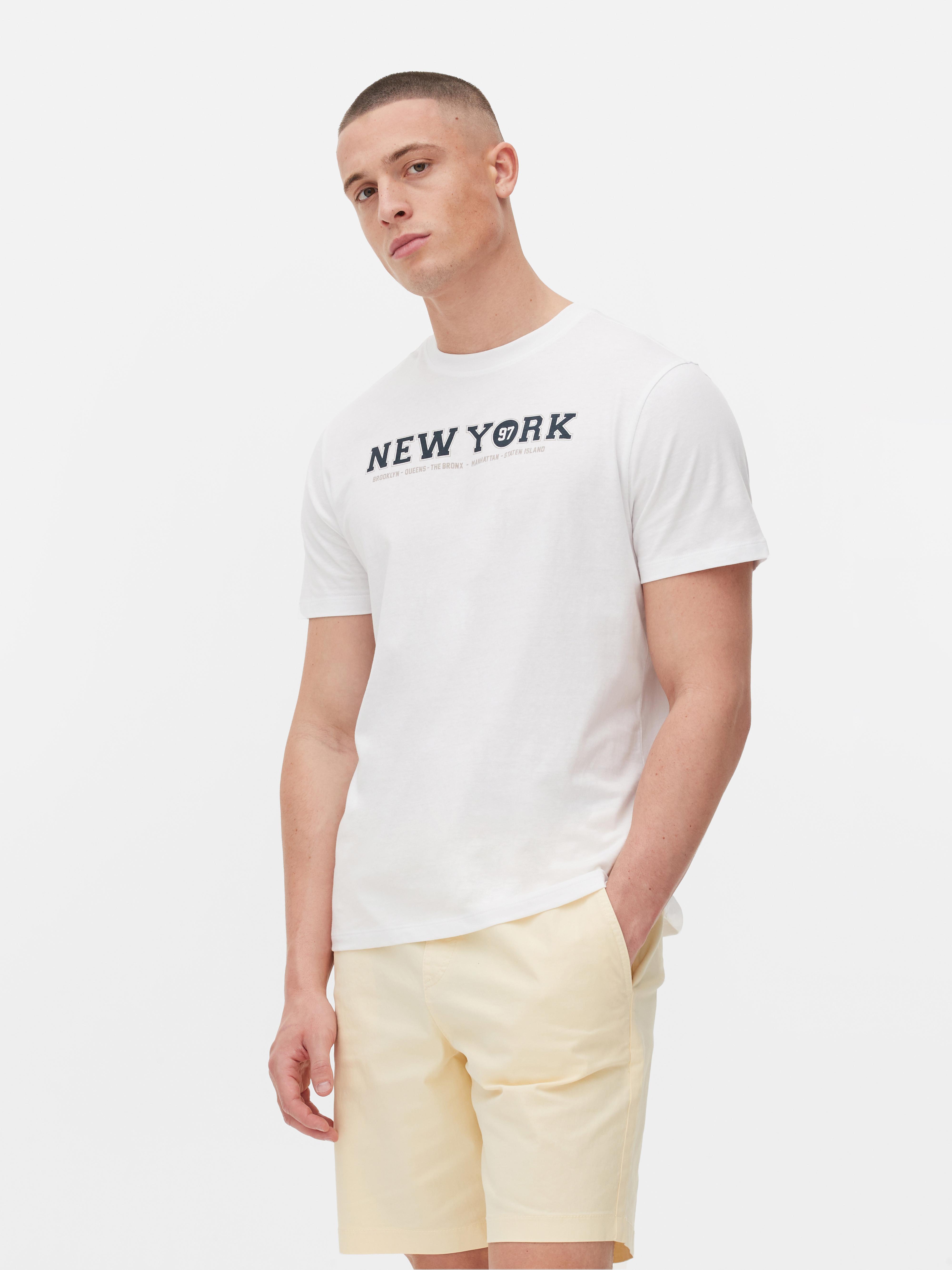 Men's White New York 97 T-Shirt | Penneys