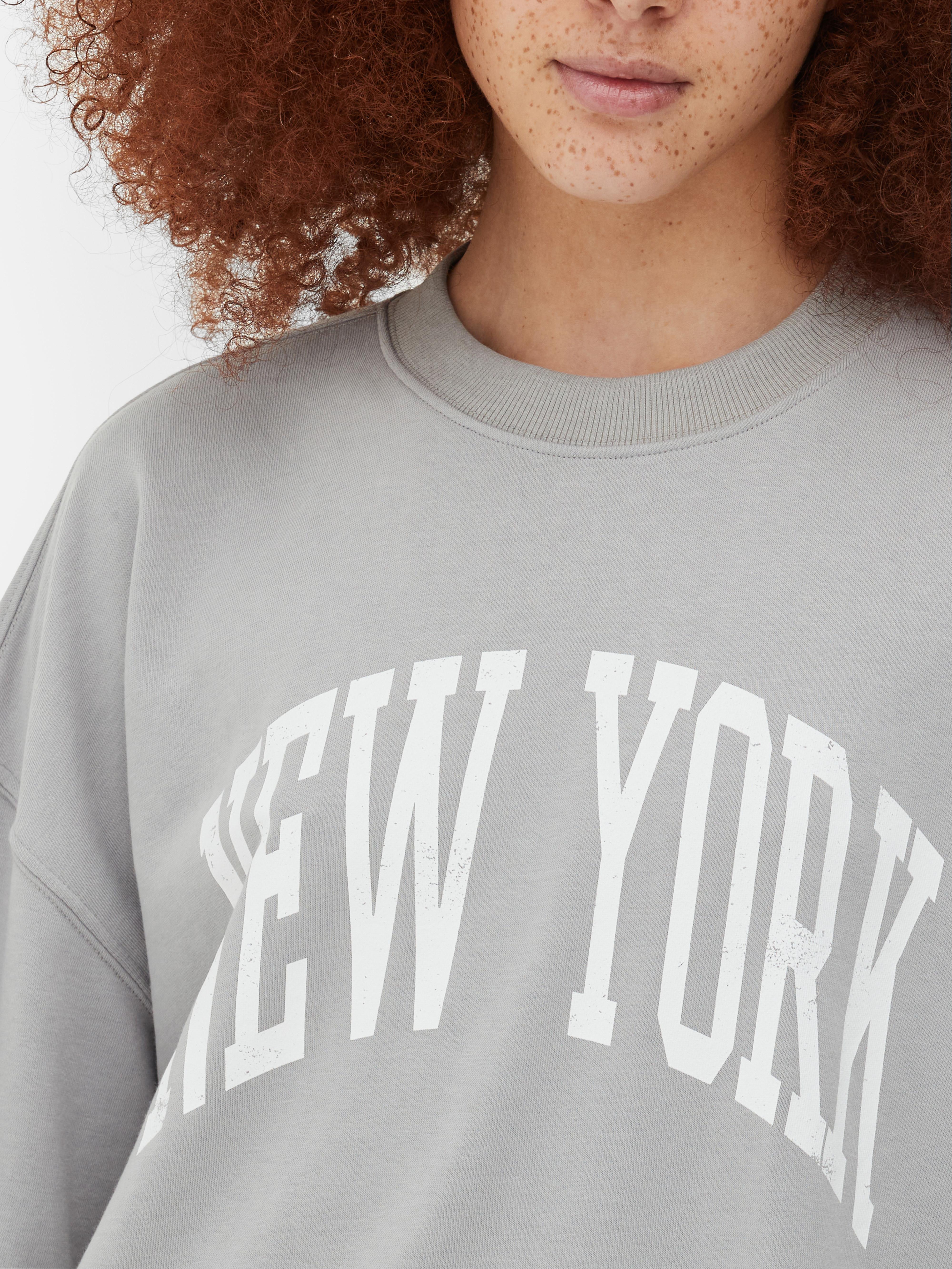 New York Oversized Graphic Sweatshirt