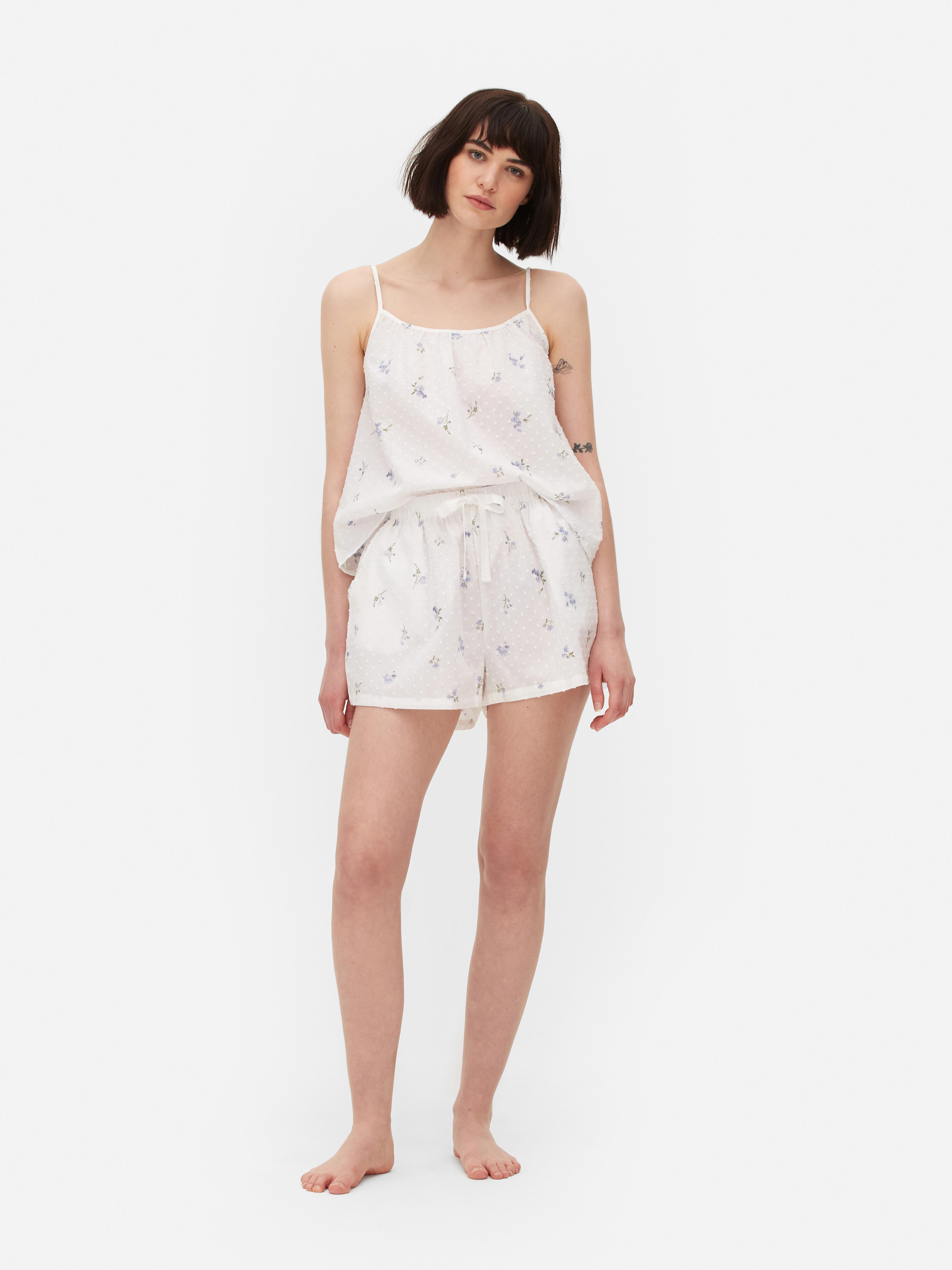 Women's Multi Swiss Dot Floral Pajama Shorts Primark