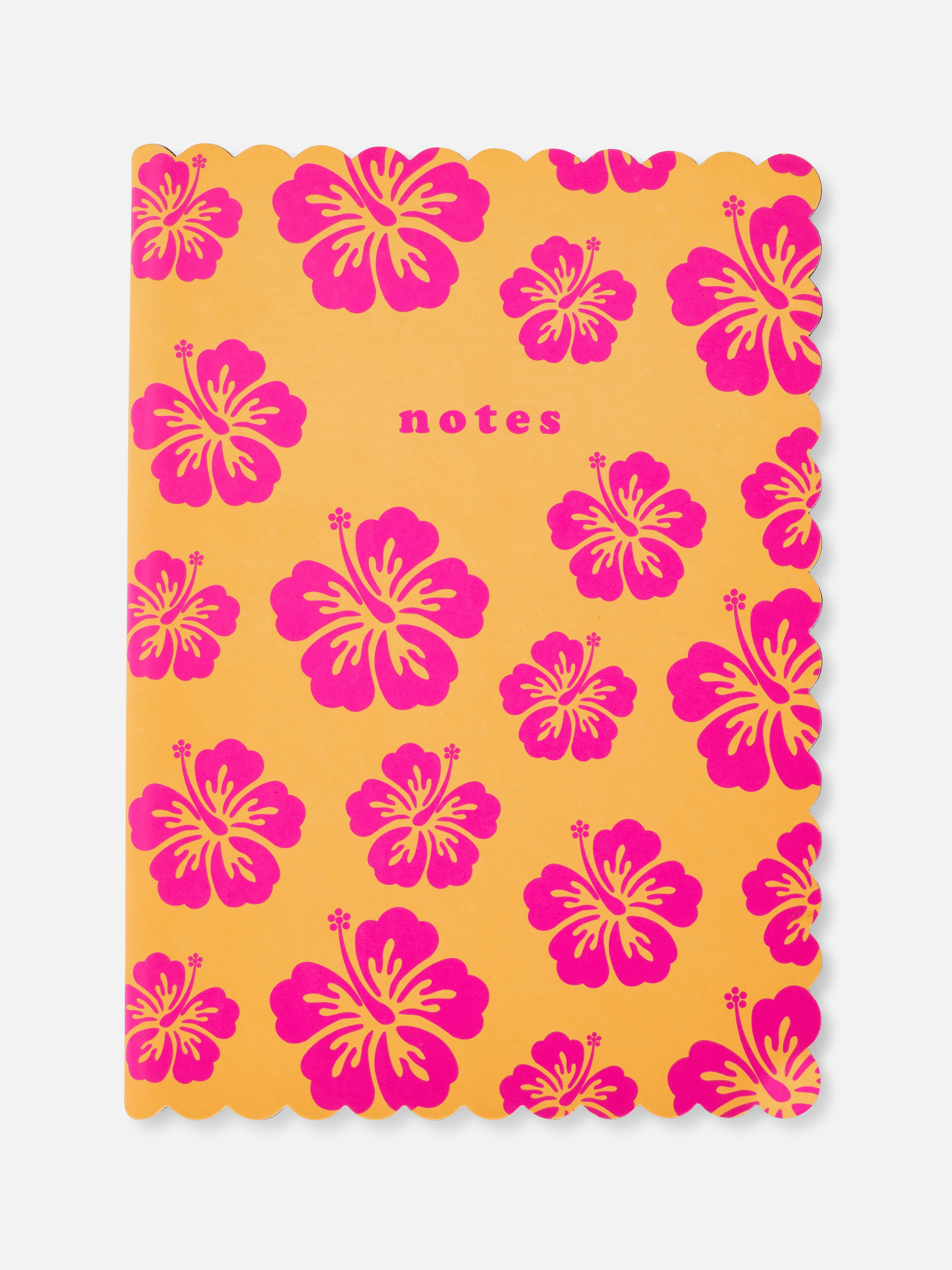 A5-Notizbuch mit Blumenmuster