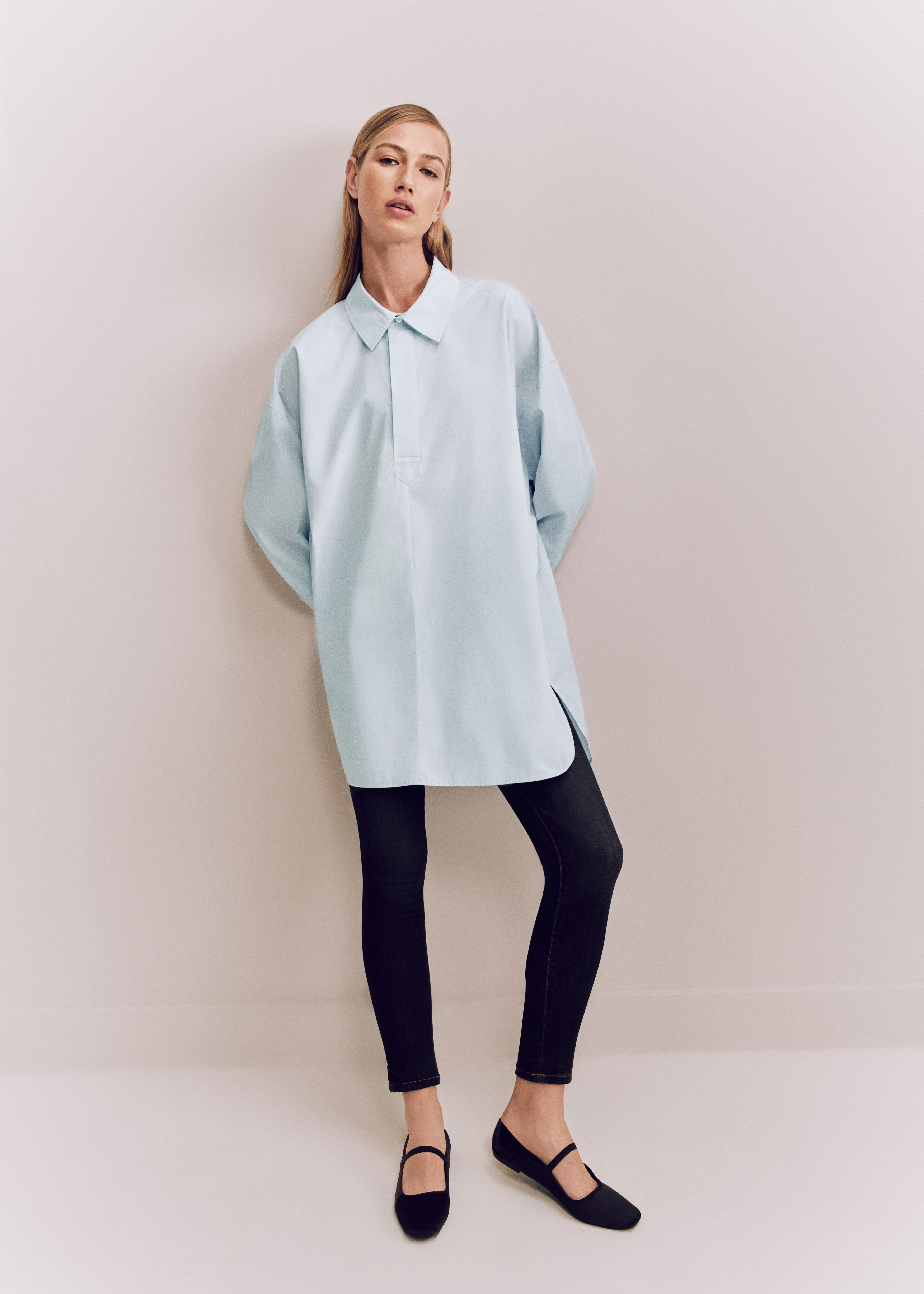 The Edit Longline Poplin Shirt