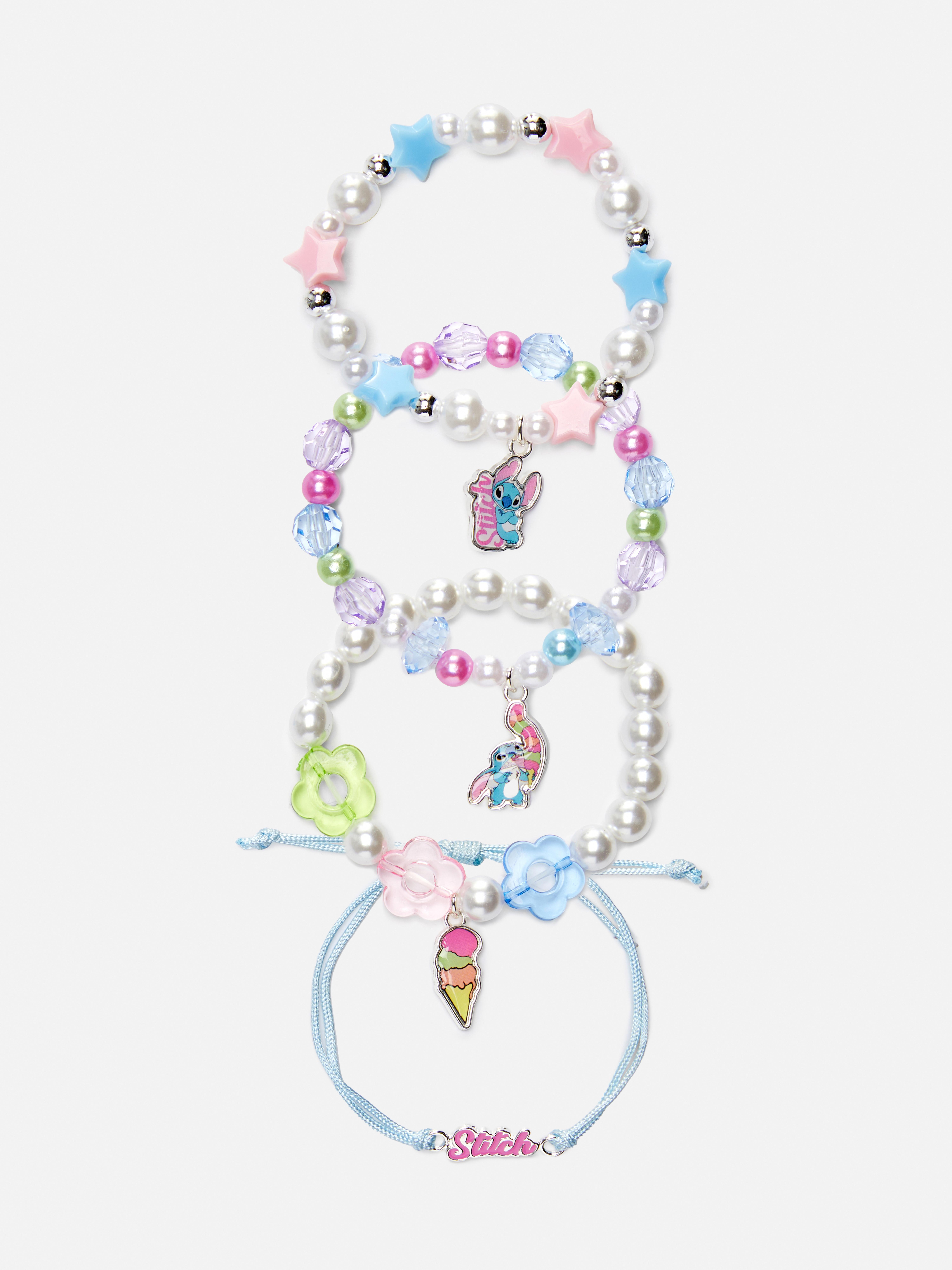 4pk Disney’s Lilo & Stitch Charm Bracelets