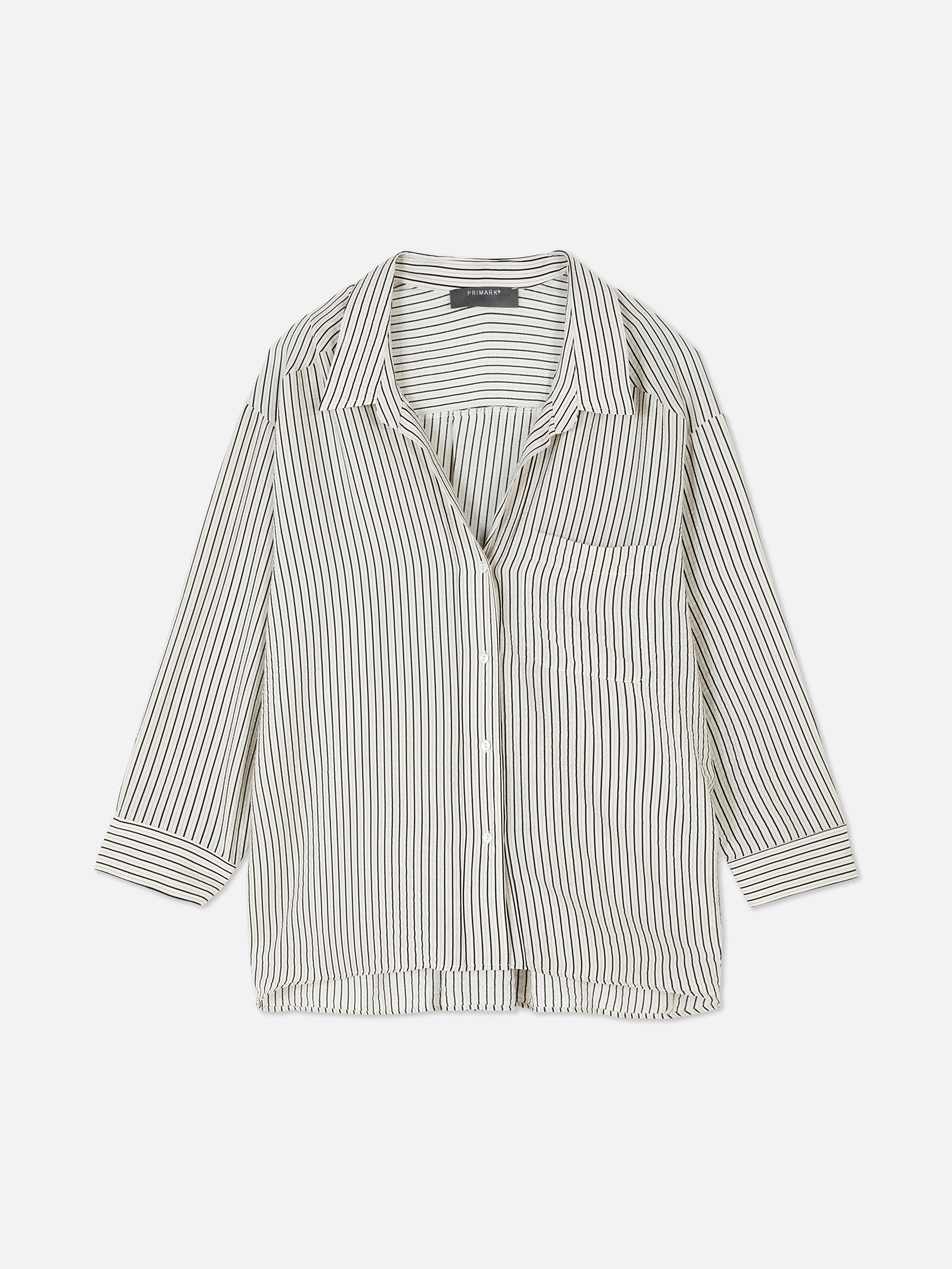 Black and white striped shirt primark hotsell