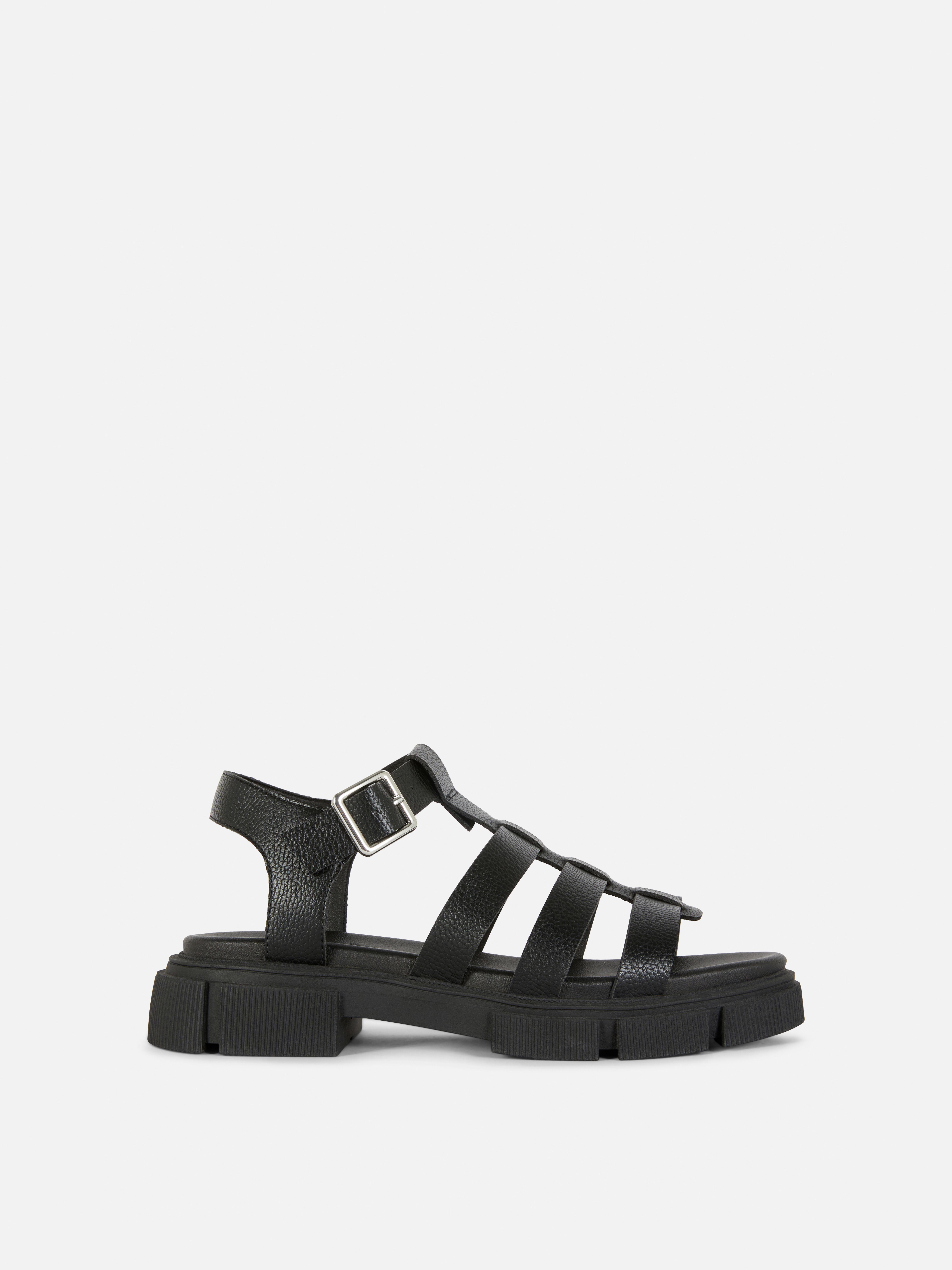 Buckle Strap Chunky Sandals