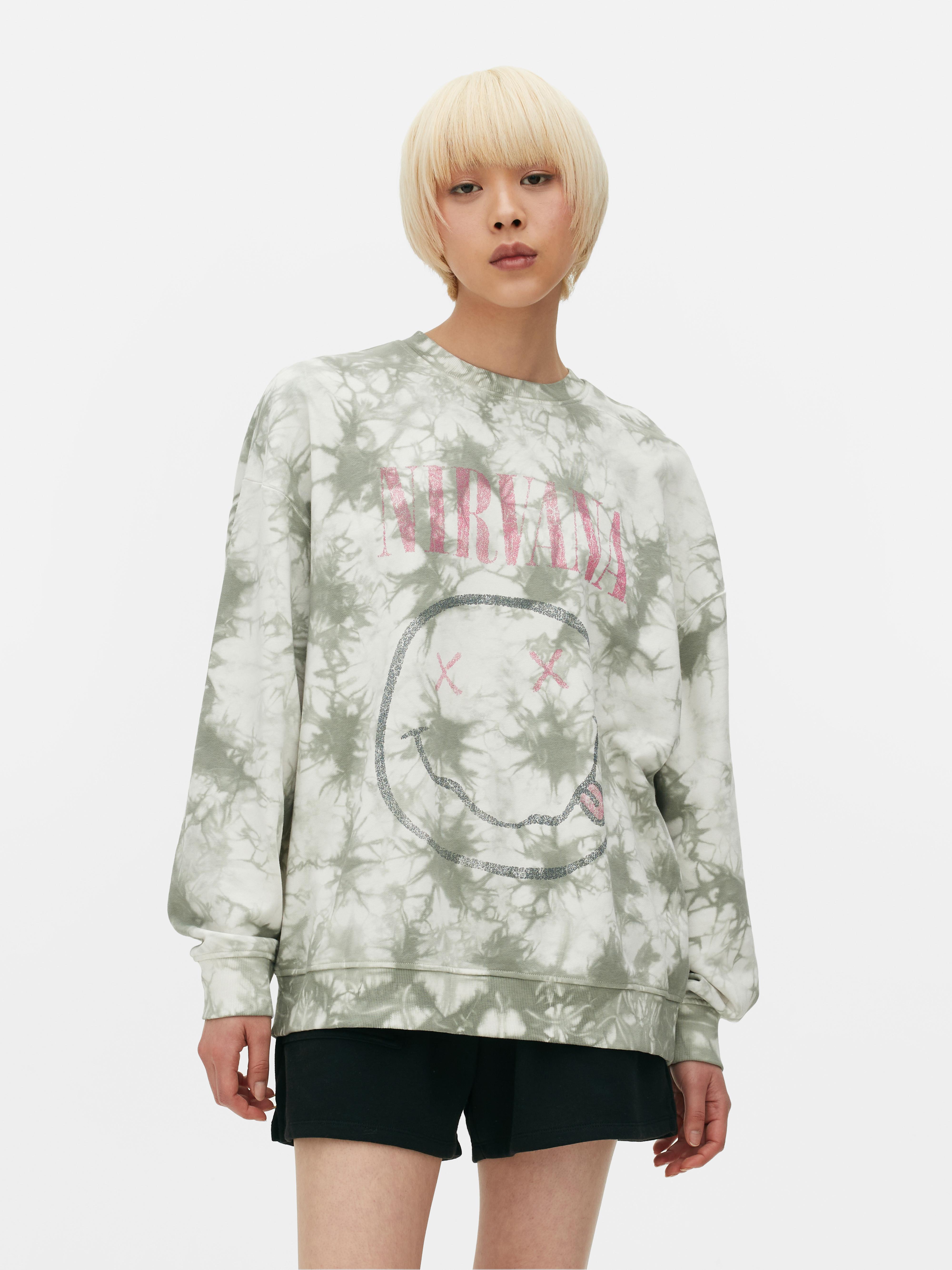 Womens Green Nirvana Tie-Dye Oversized Sweatshirt | Primark